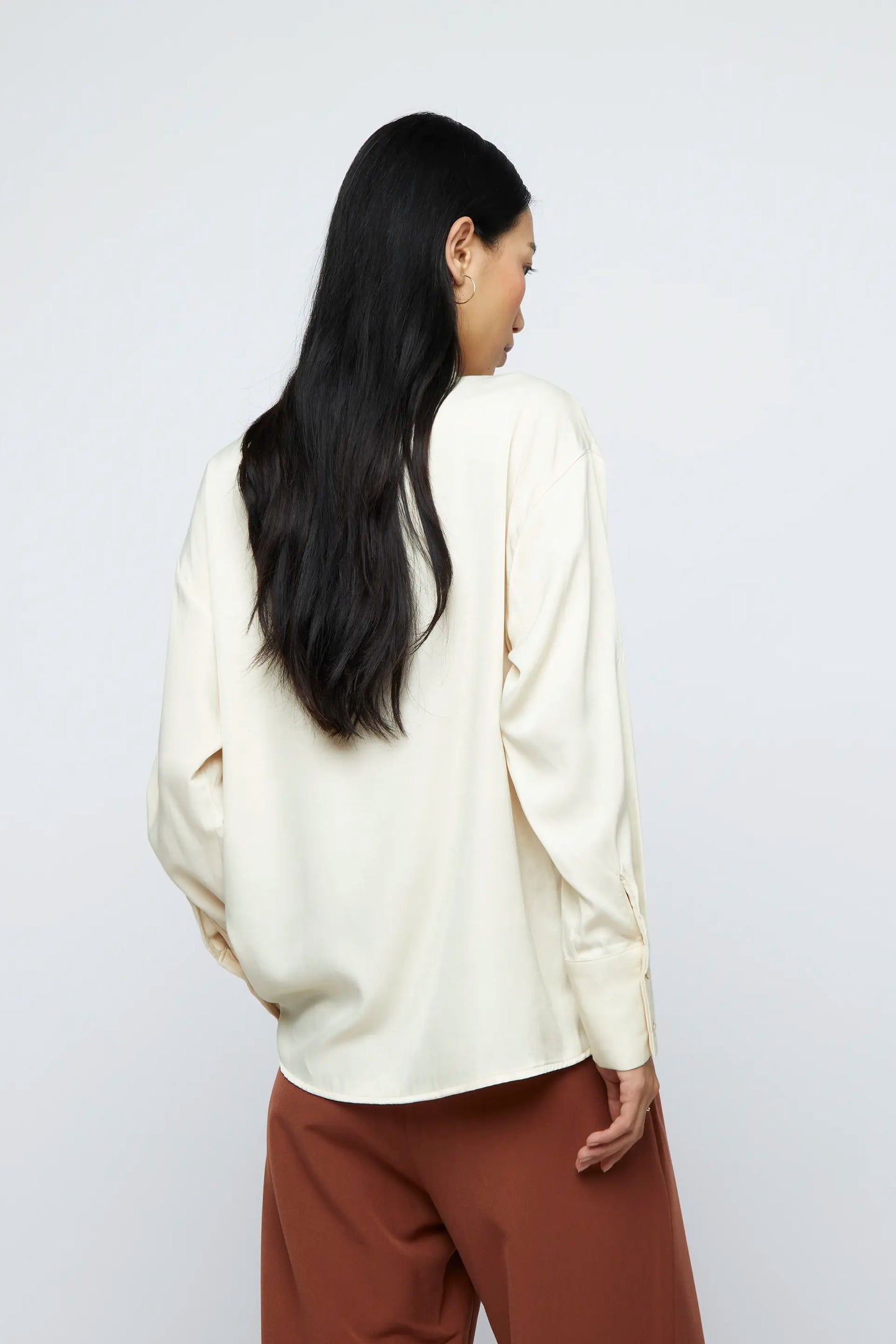 Camisa crepe ligero blanca