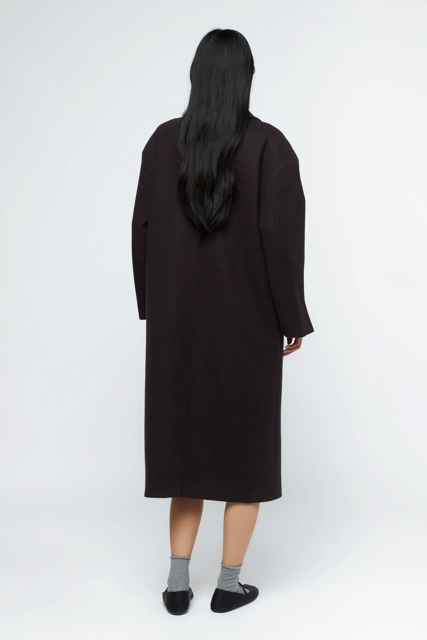 Abrigo largo marrón