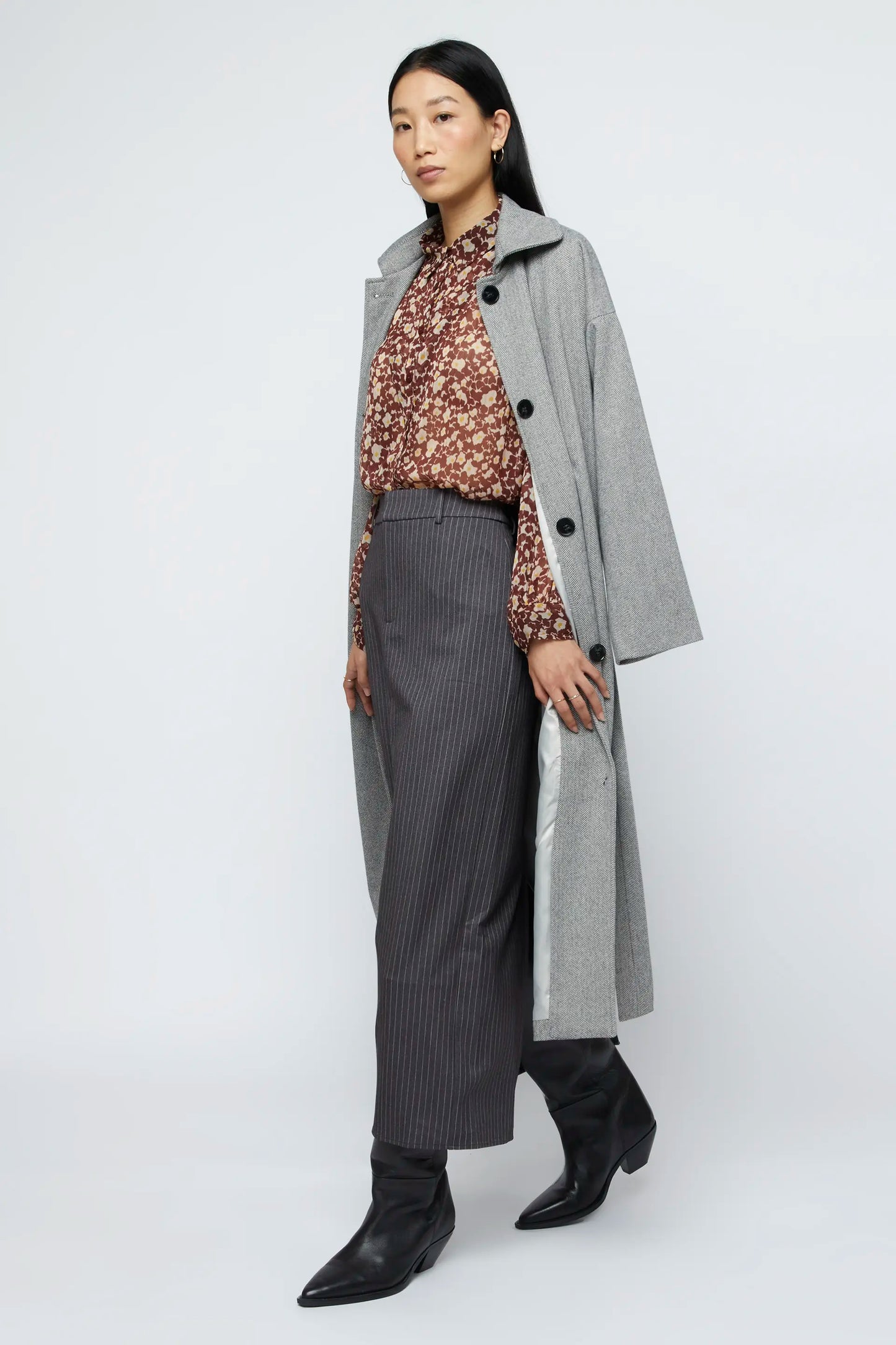 Camisa fluida floral Celosia