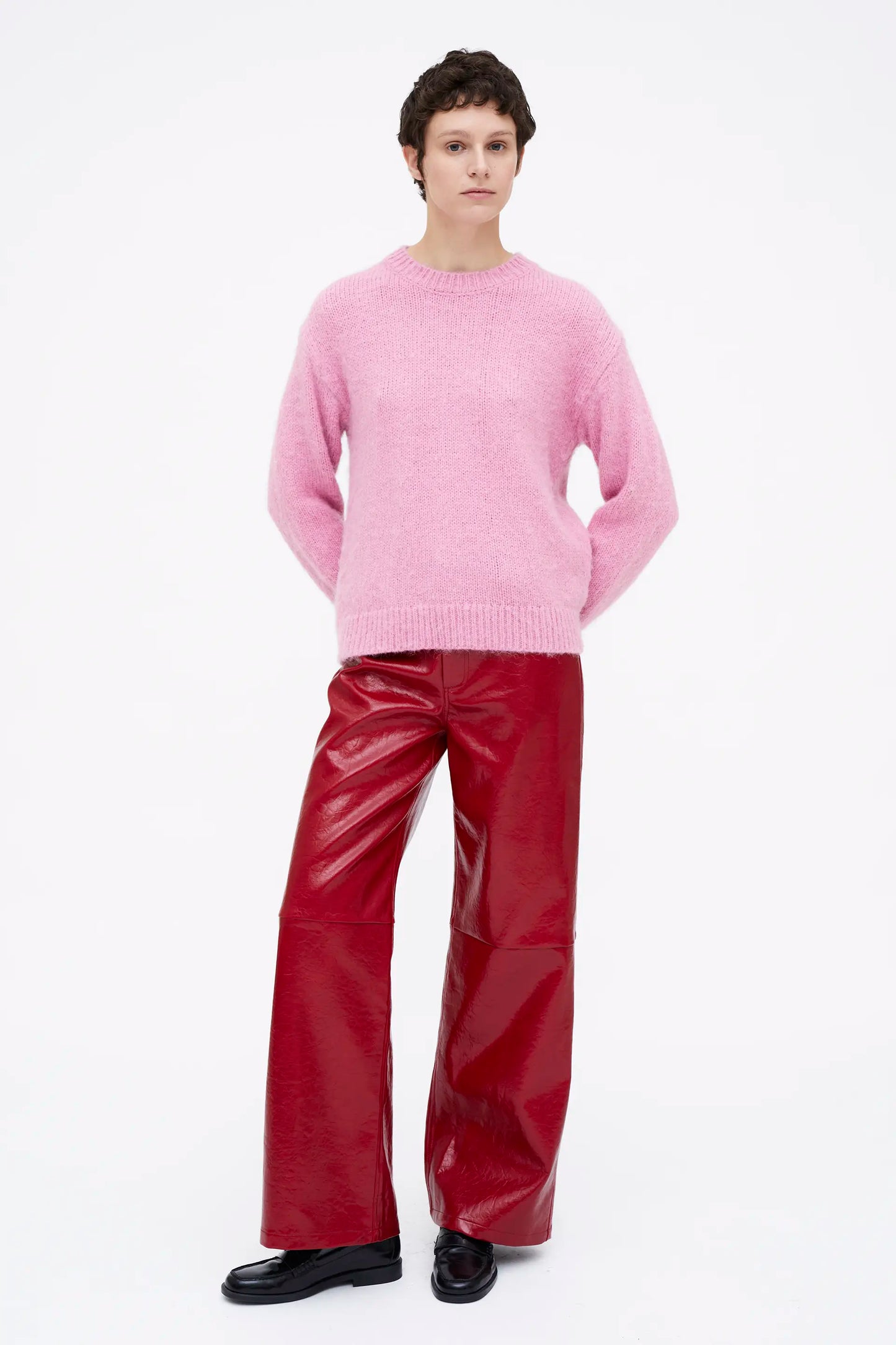 Jersey punto suave rosa