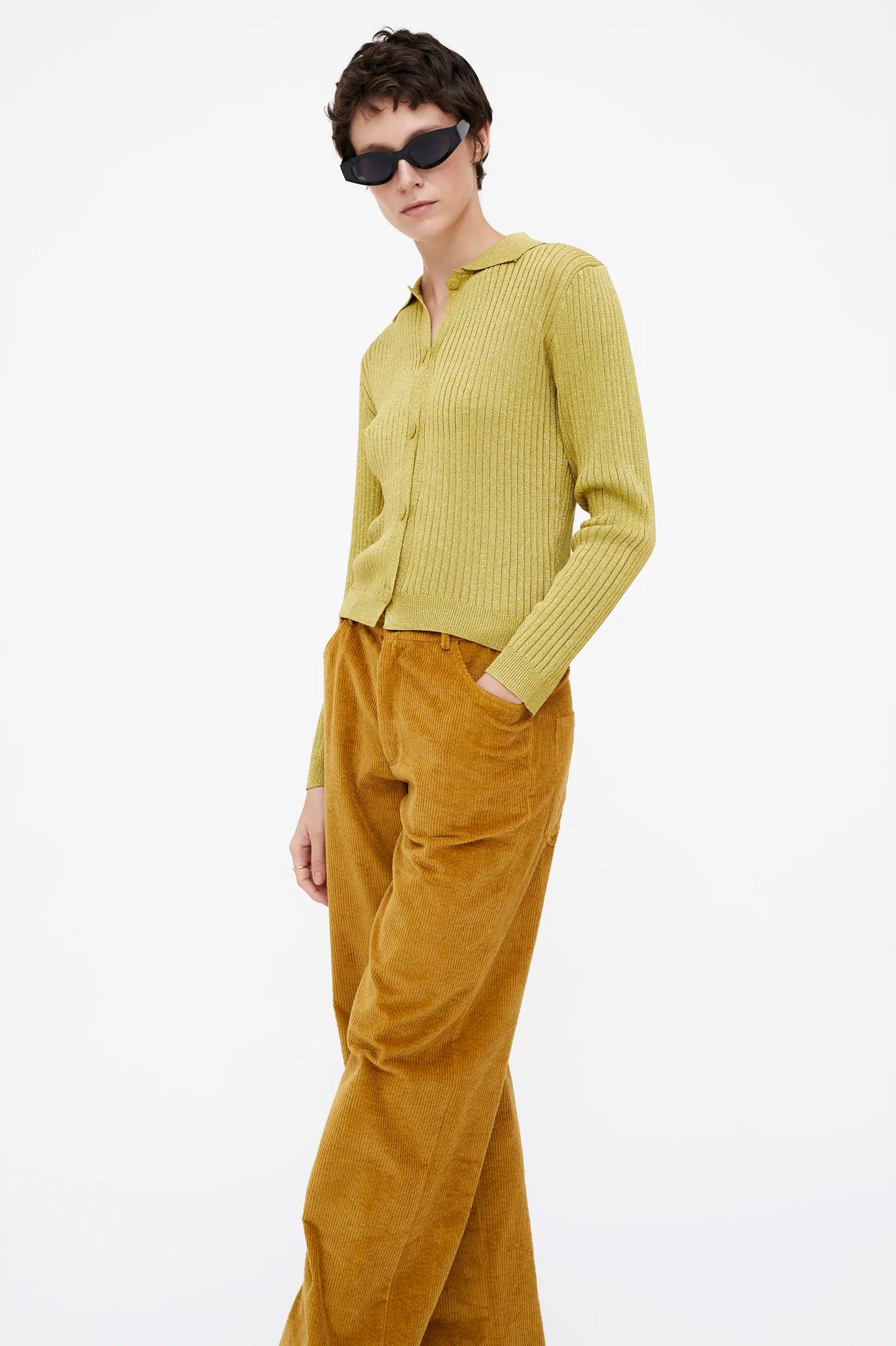 Cárdigan punto pistacho