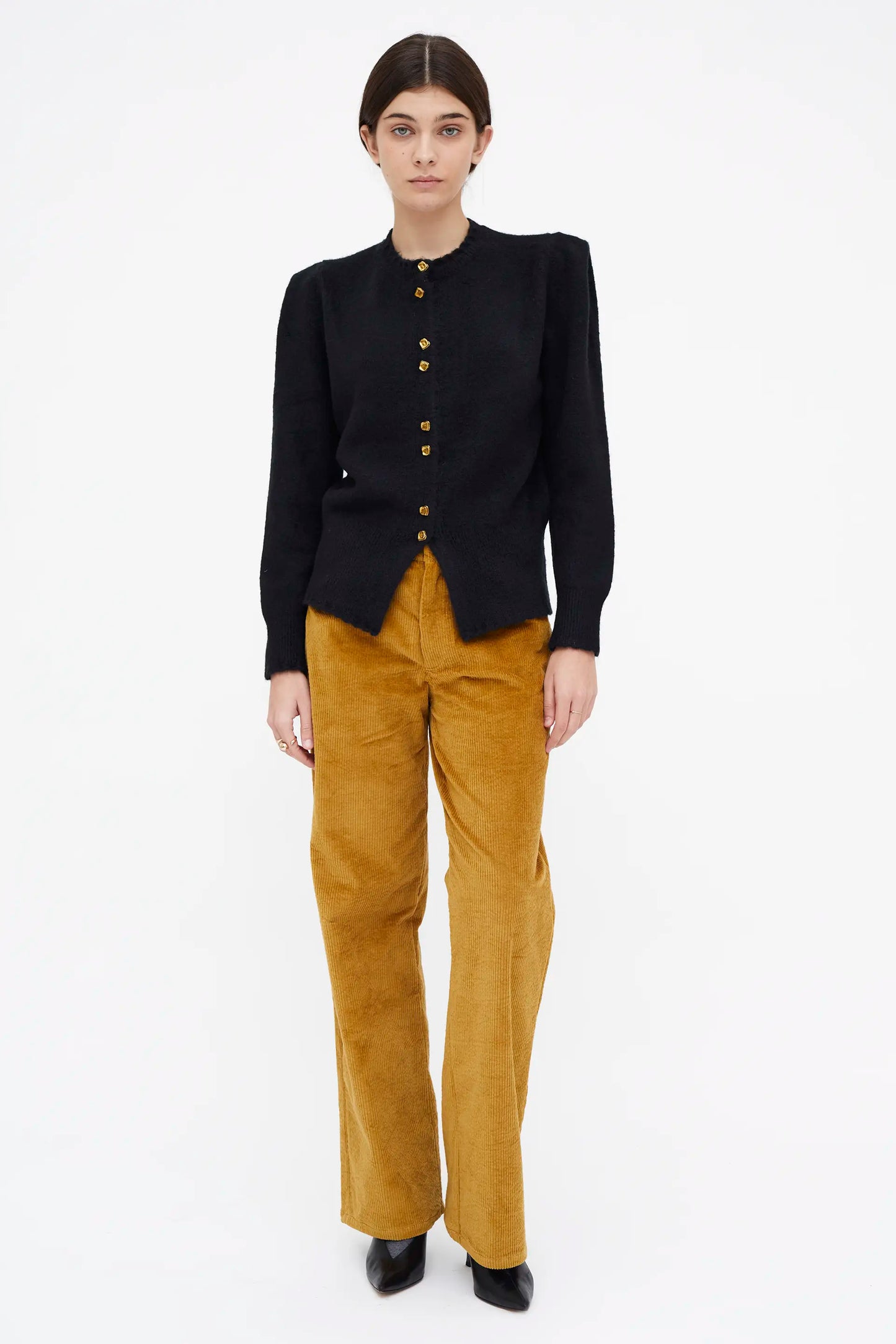 Cárdigan punto color negro