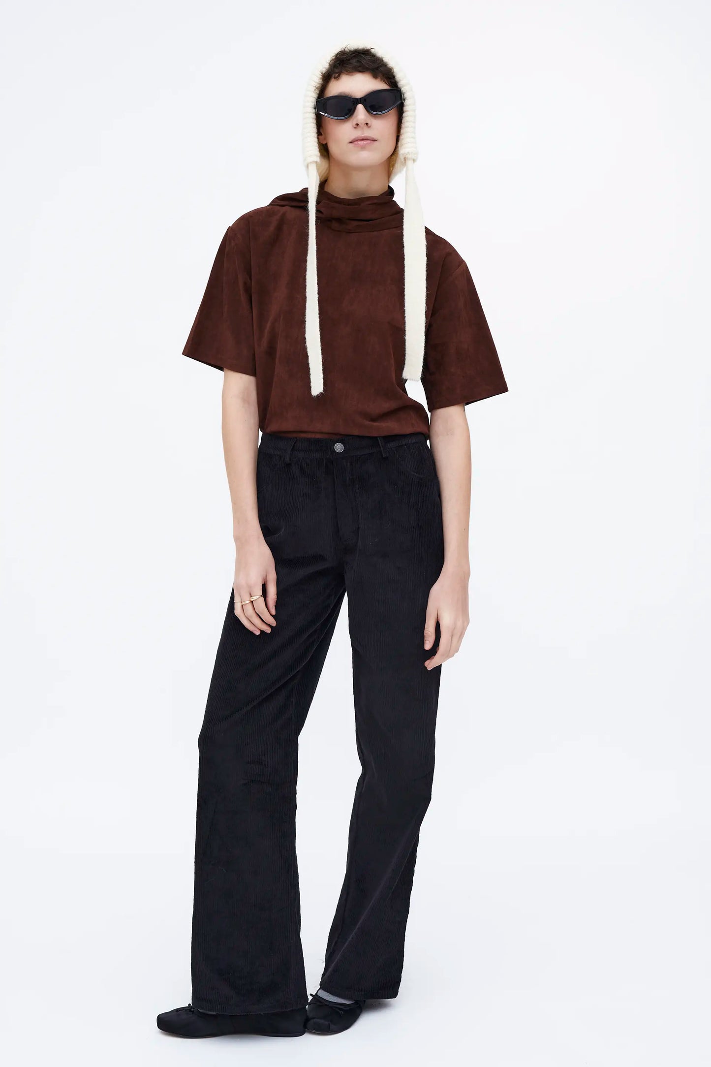 Gorro punto suave blanco