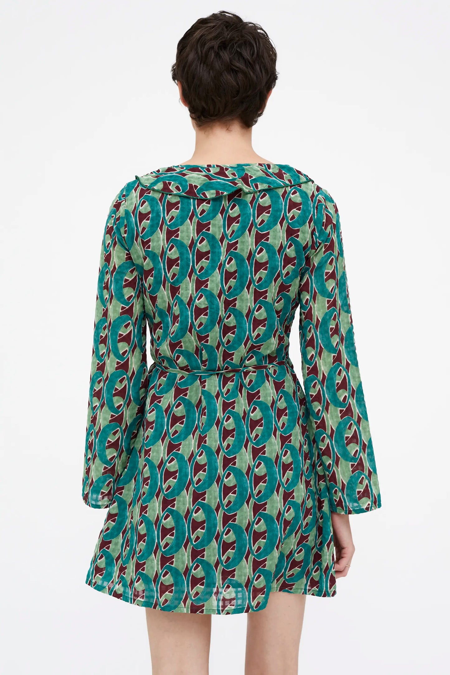 Jade Chain print short dress