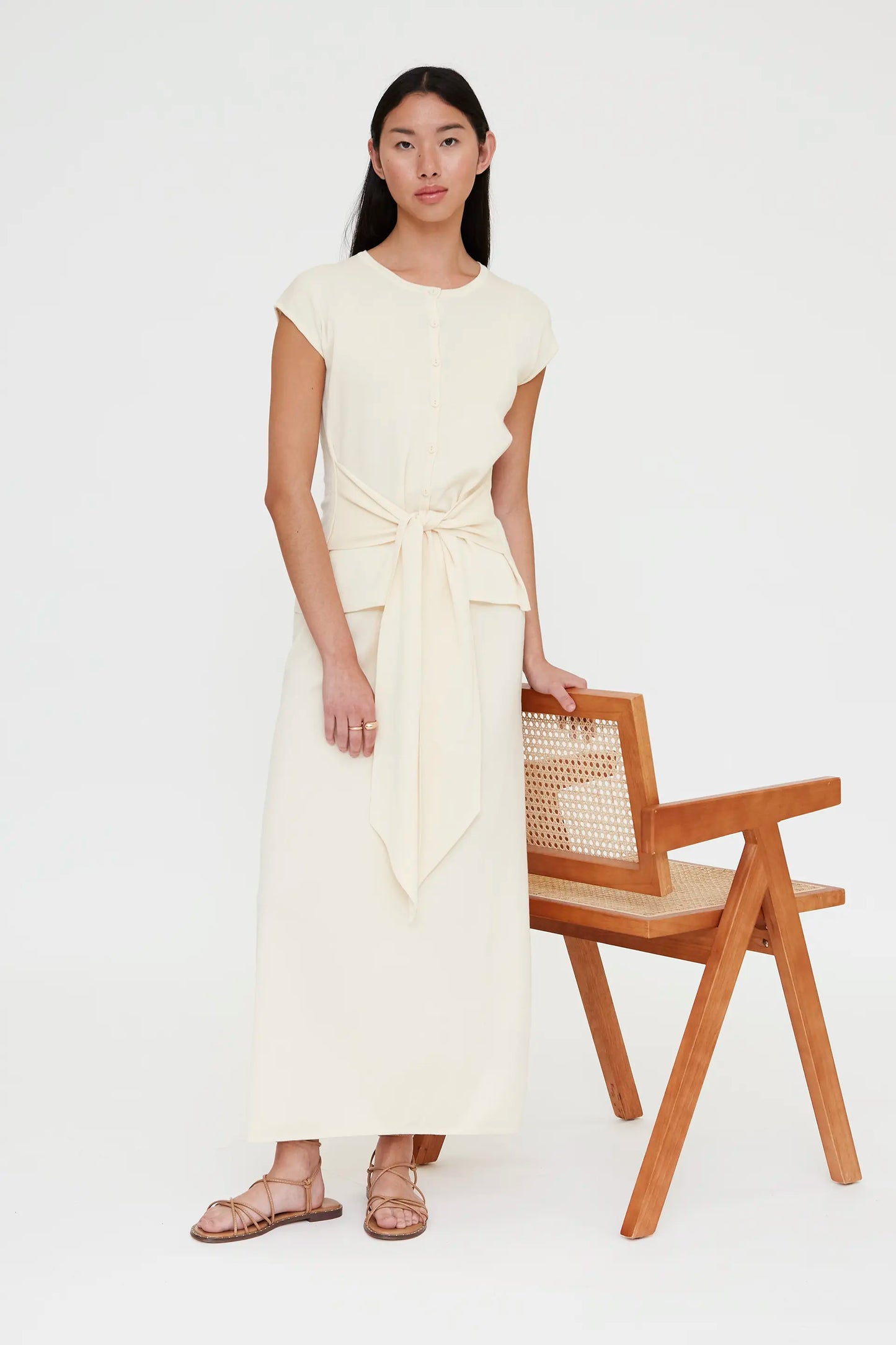 Cárdigan punto blanco