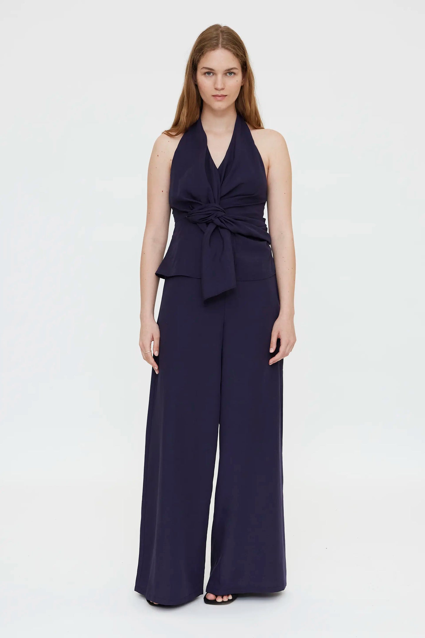 Pantalón fluido Navy Blue