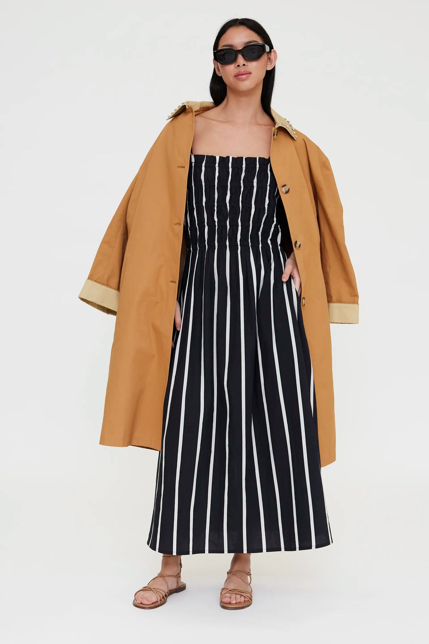 Long dress with Grimaud Black print