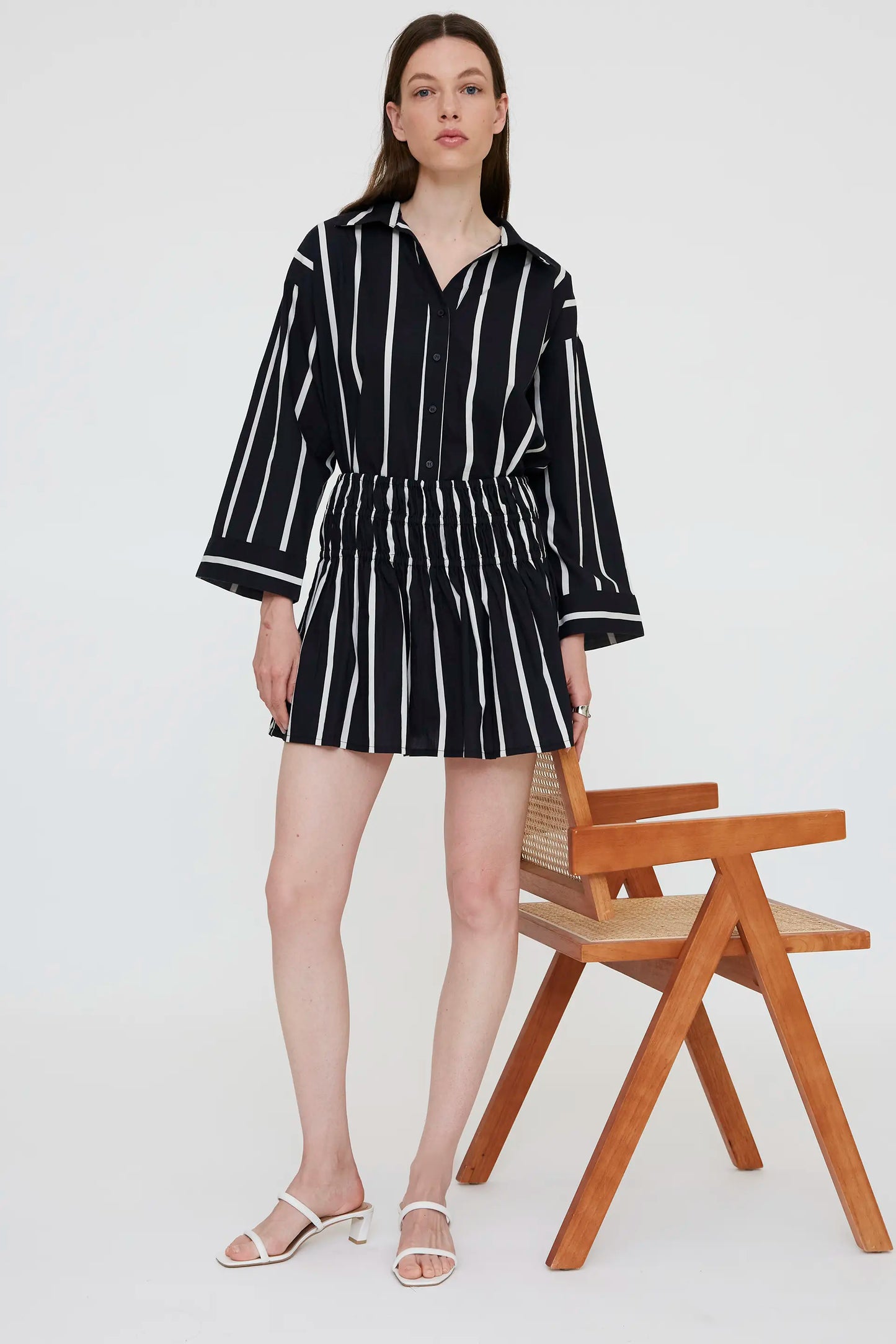 Falda corta con estampado Grimaud Black