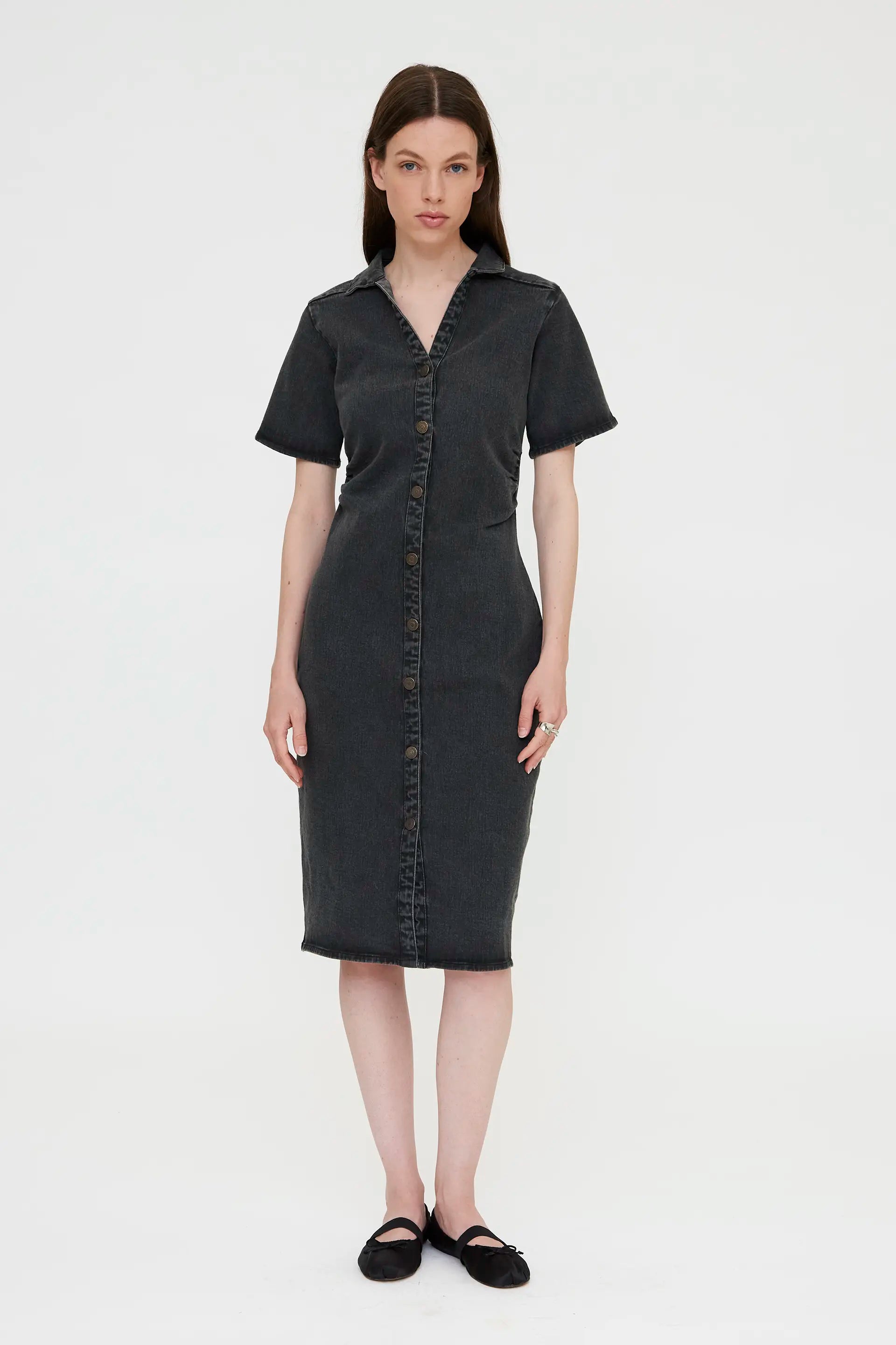 black denim midi dress Rails - Women's Westwood Denim