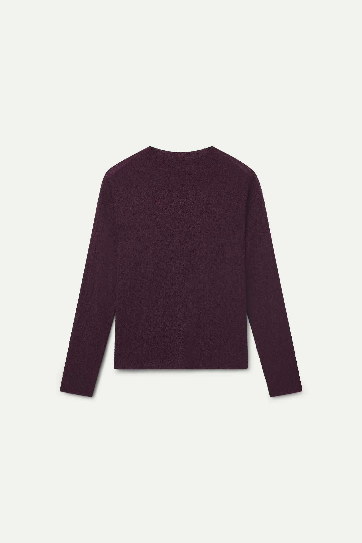 Jersey con textura berenjena
