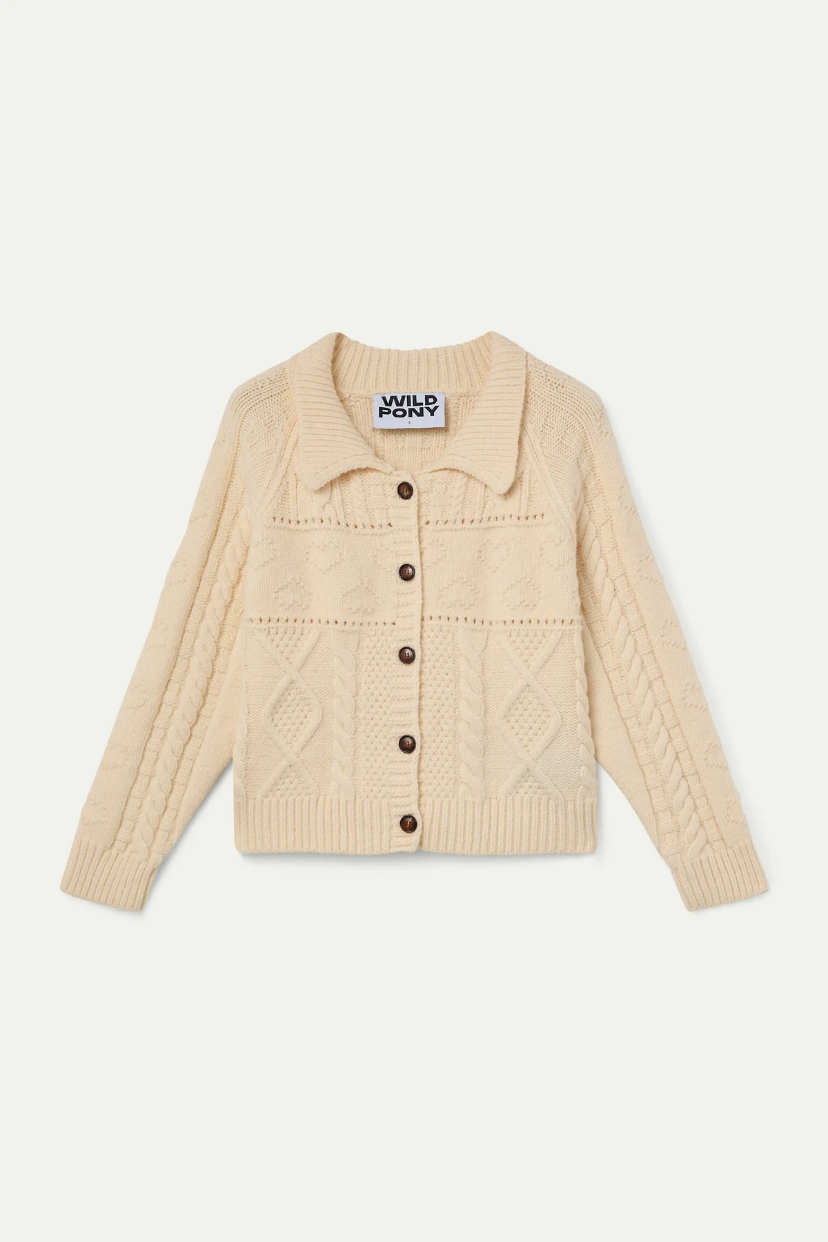 Off-white chain stitch cardigan