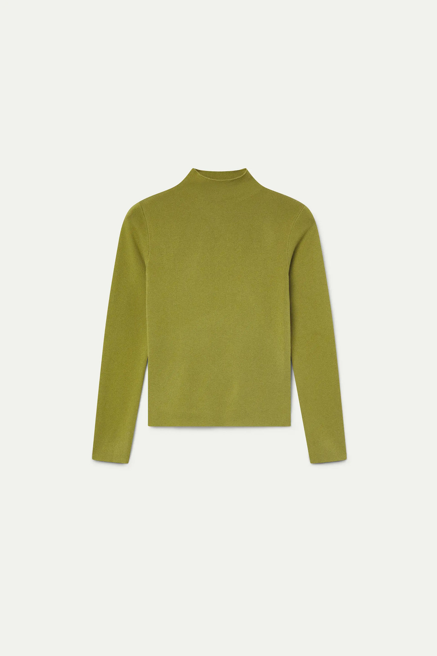 Top cuello alto verde