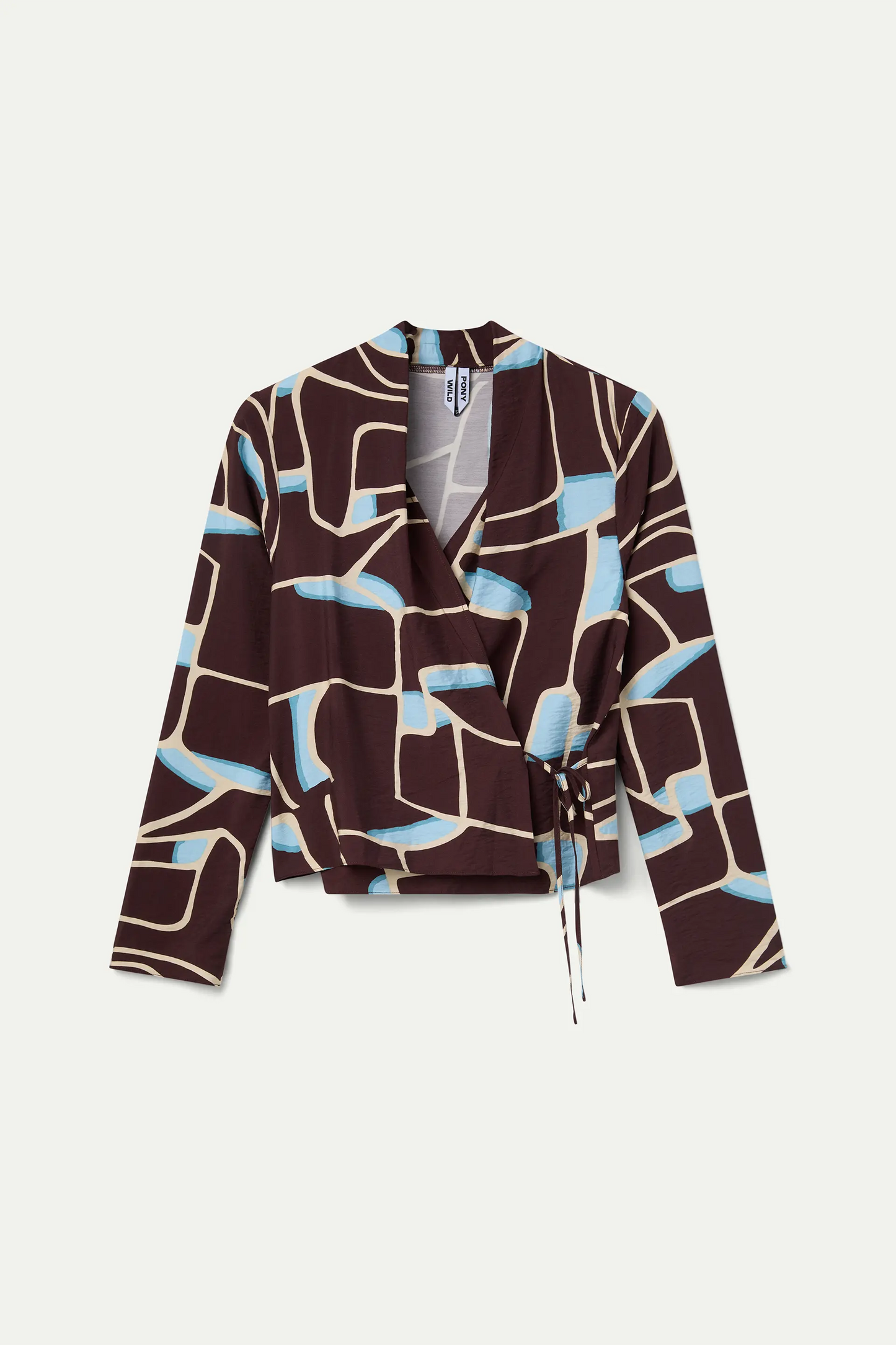 Bombón print crossover top