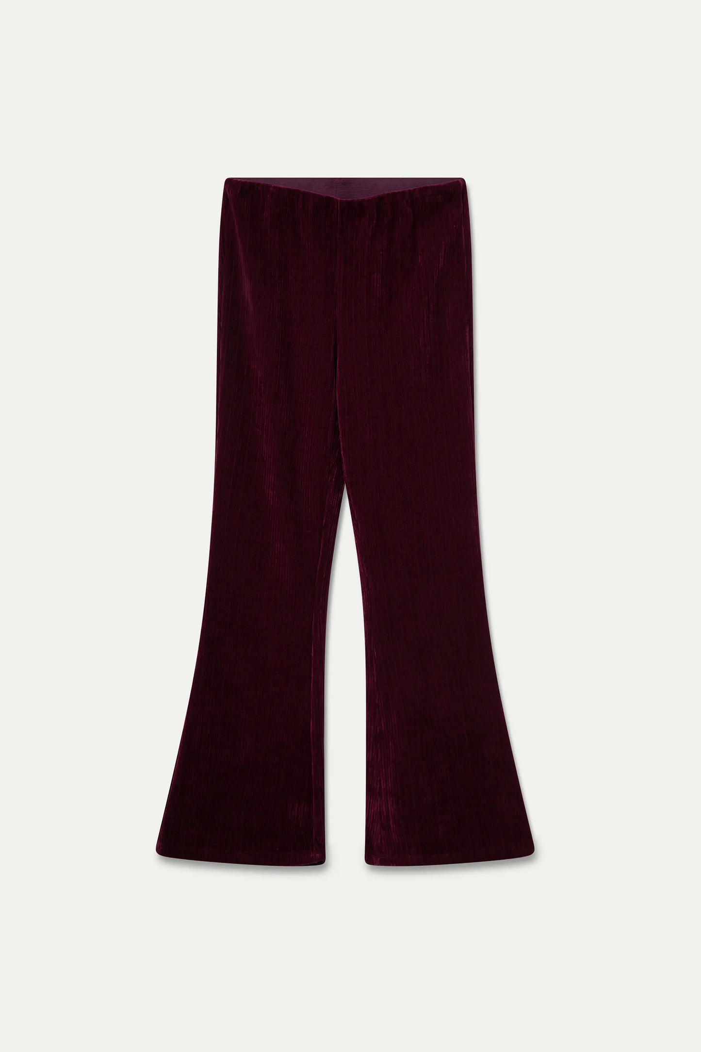 Pantalón de terciopelo burdeos