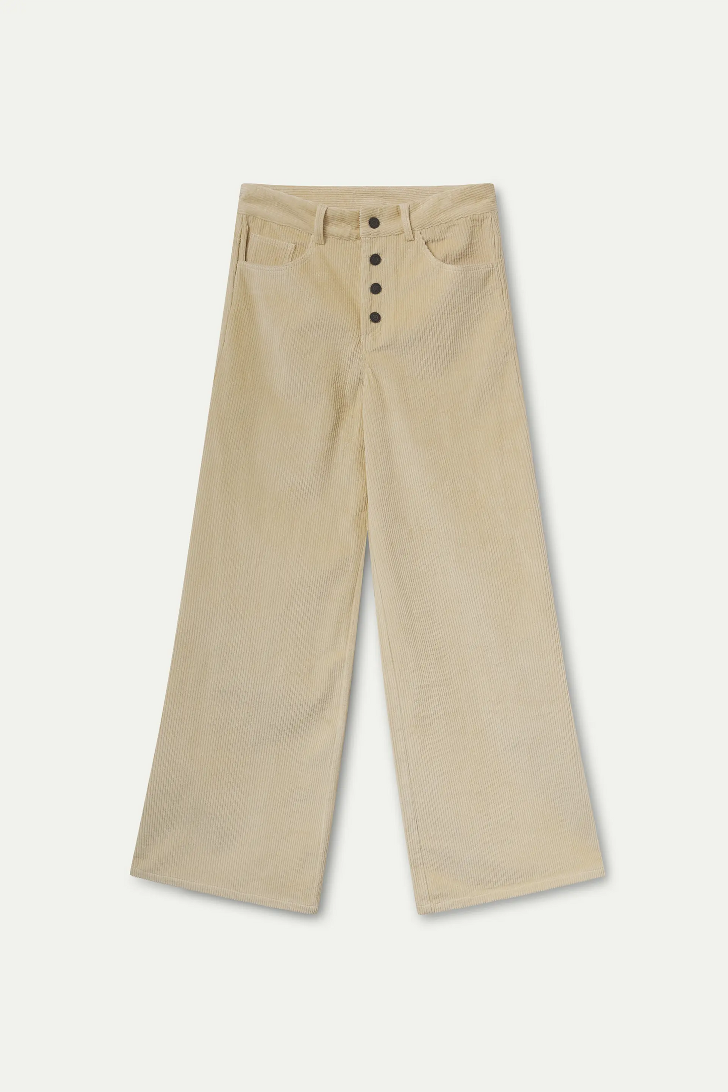 Pantalón de pana blanco roto