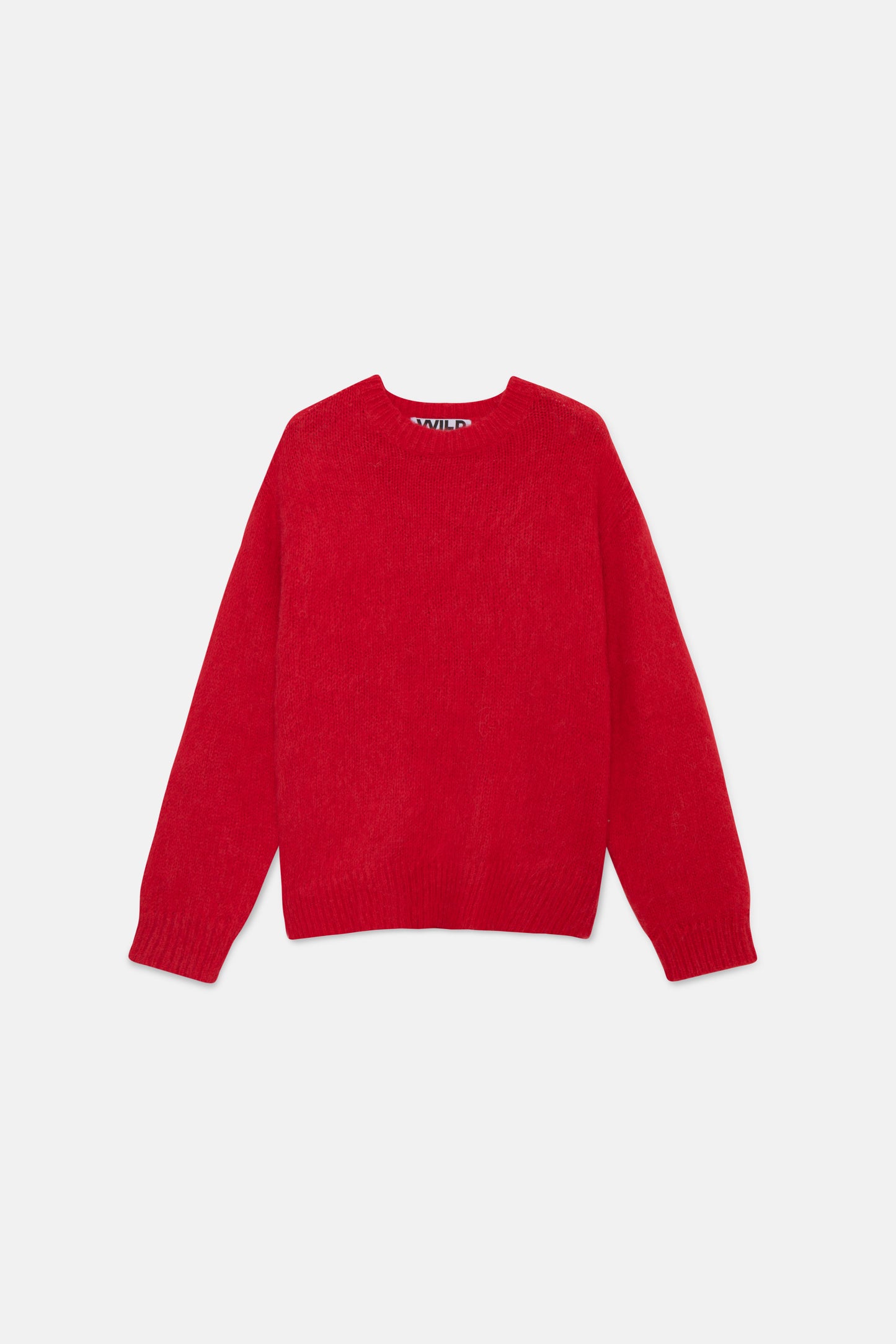 Red soft knit sweater