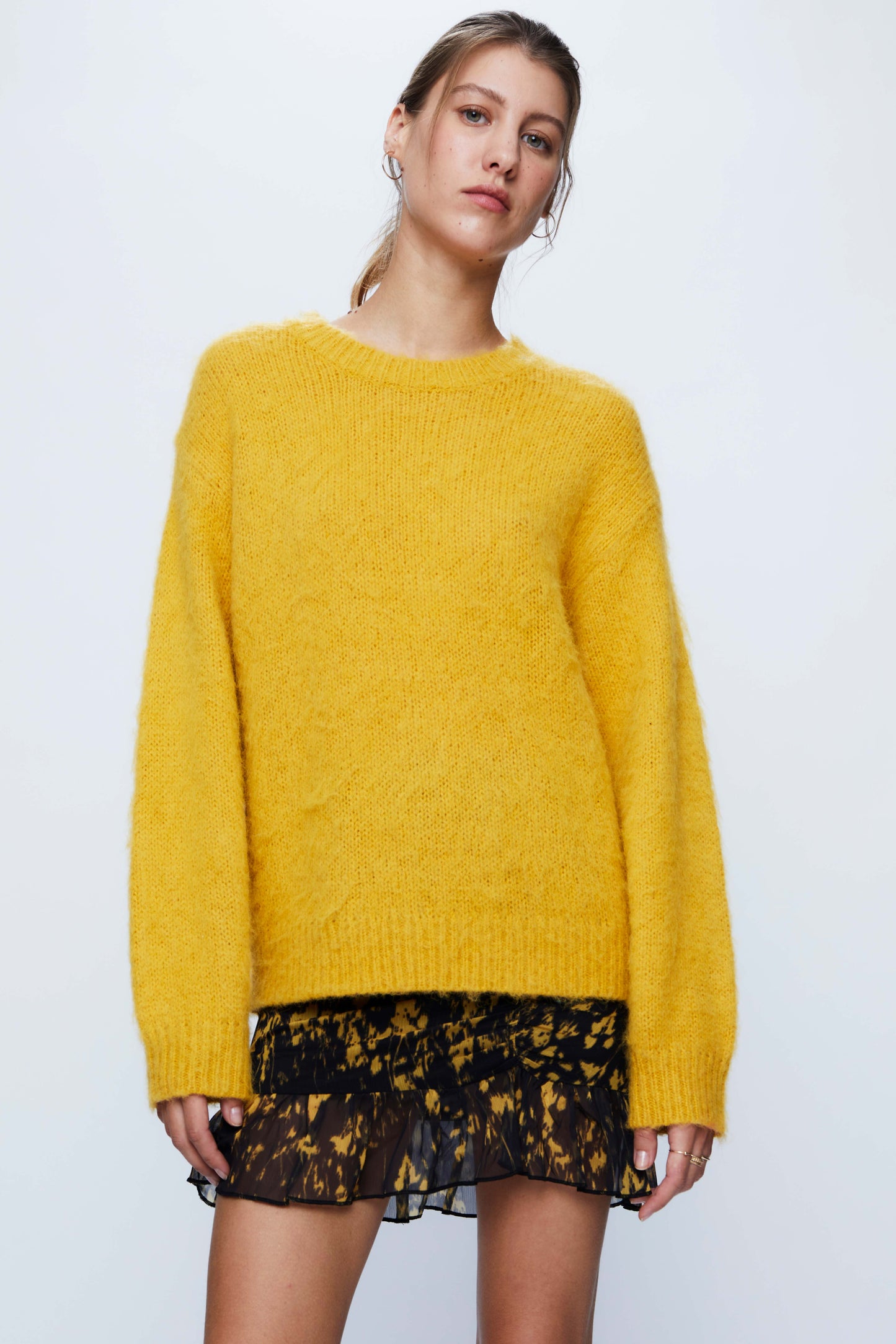 Yellow Soft Knit Sweater