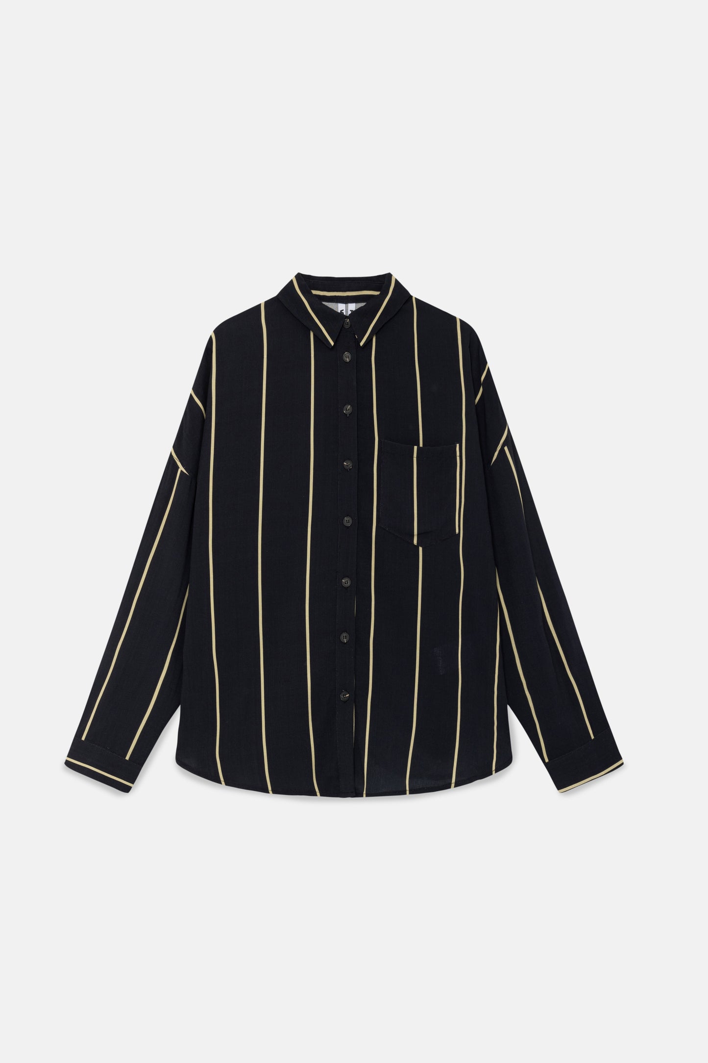 Flowing shirt with black striped print