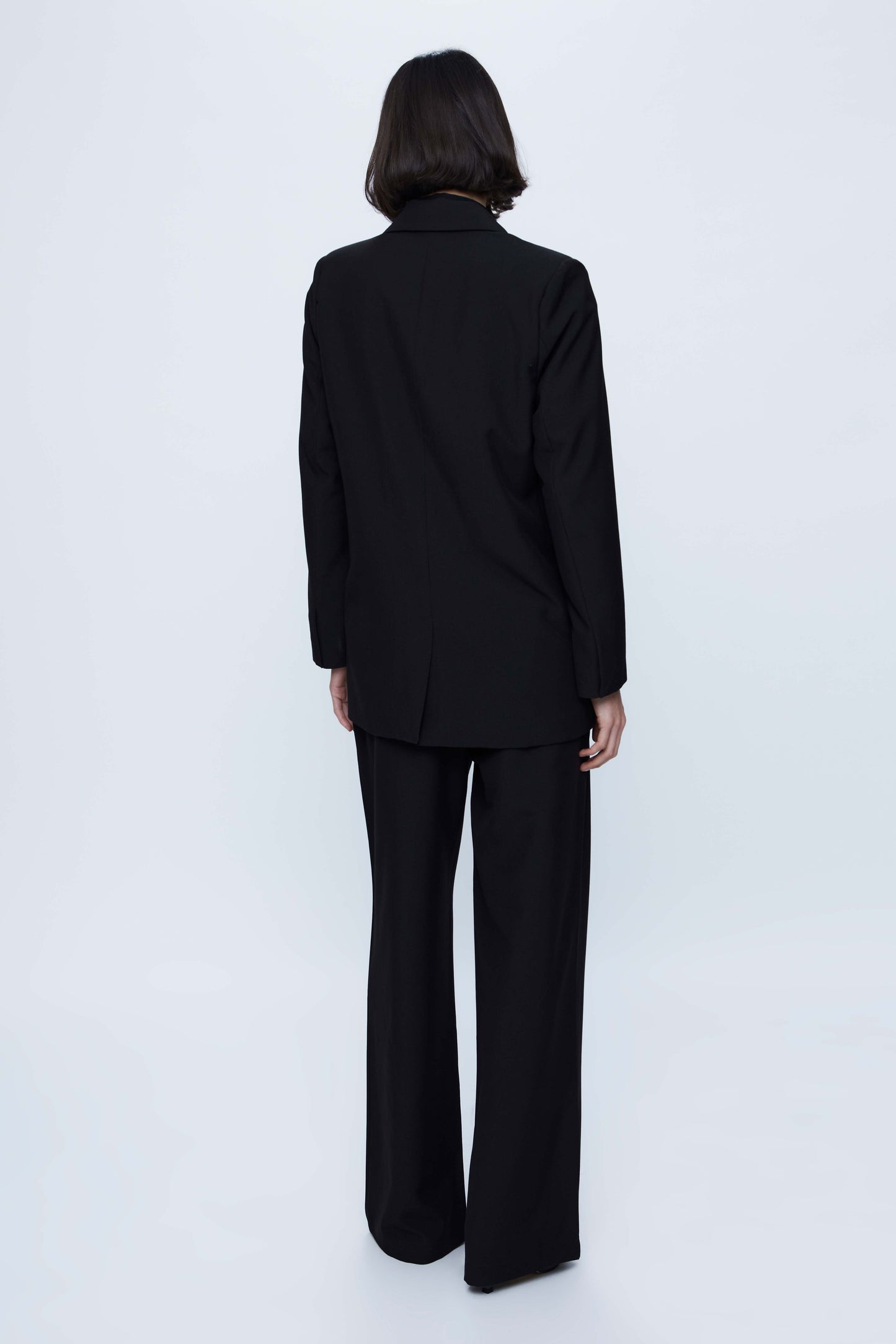 Black Crepe Suit Blazer