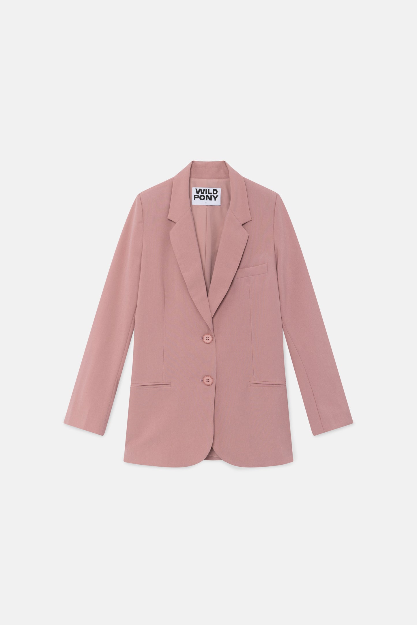 Pink Crepe Suit Blazer