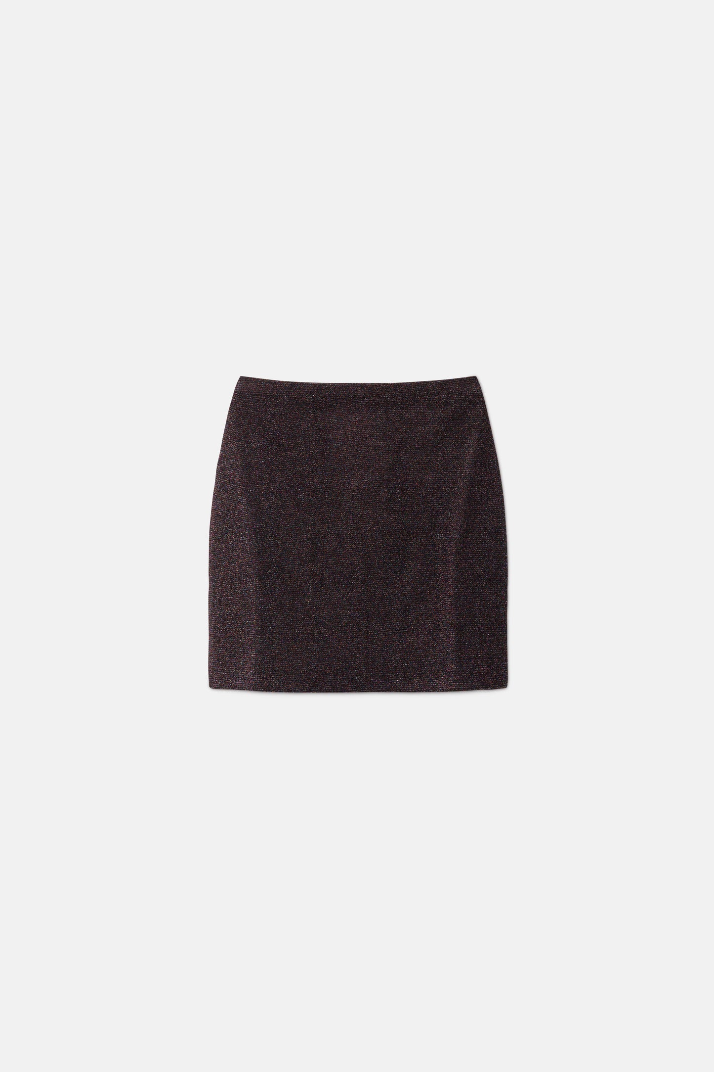 Shiny tight short skirt