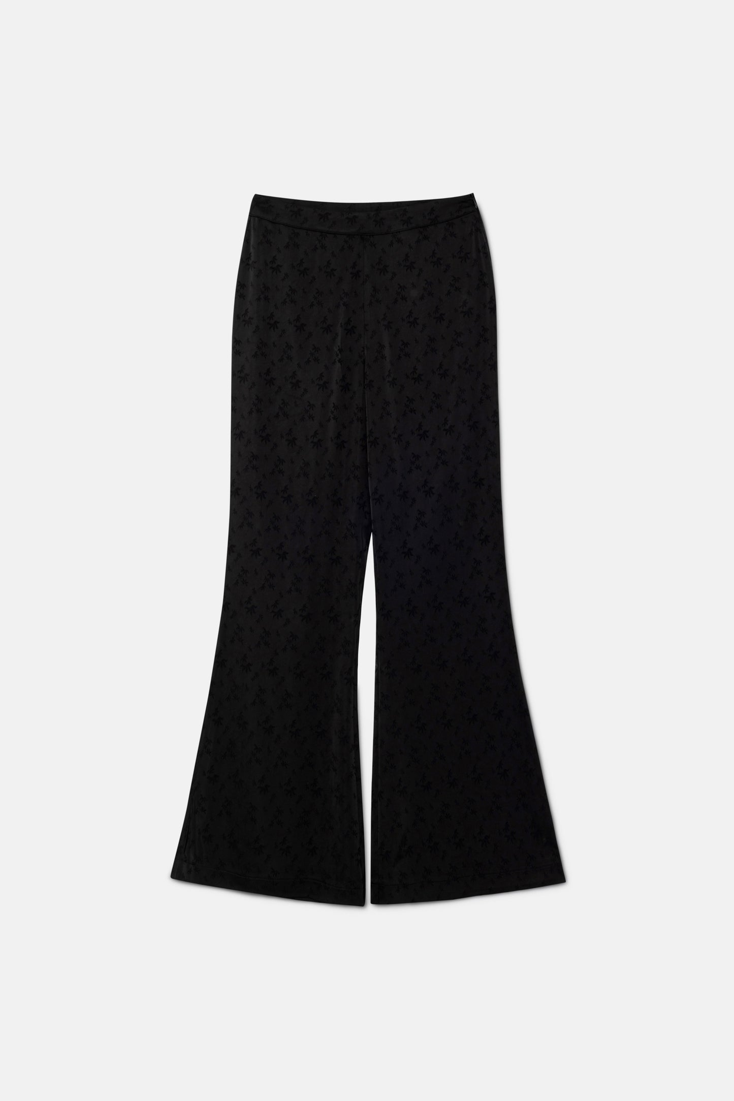 Pantalón de traje fluido en jacquard negro