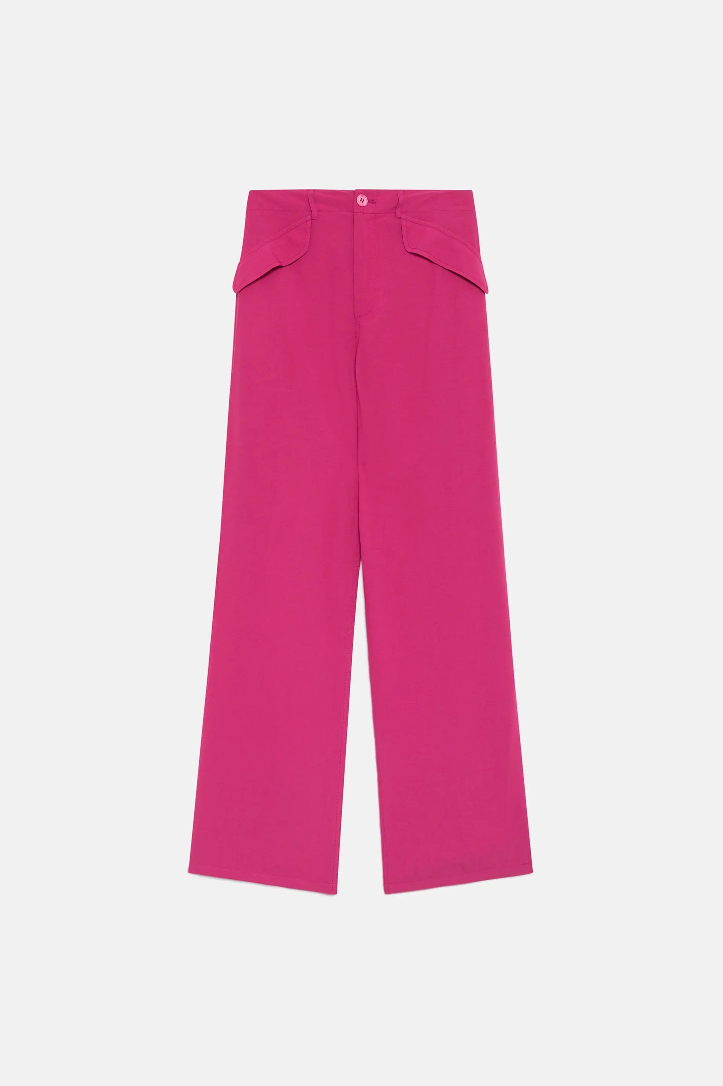 Pantalón recto traje rosa