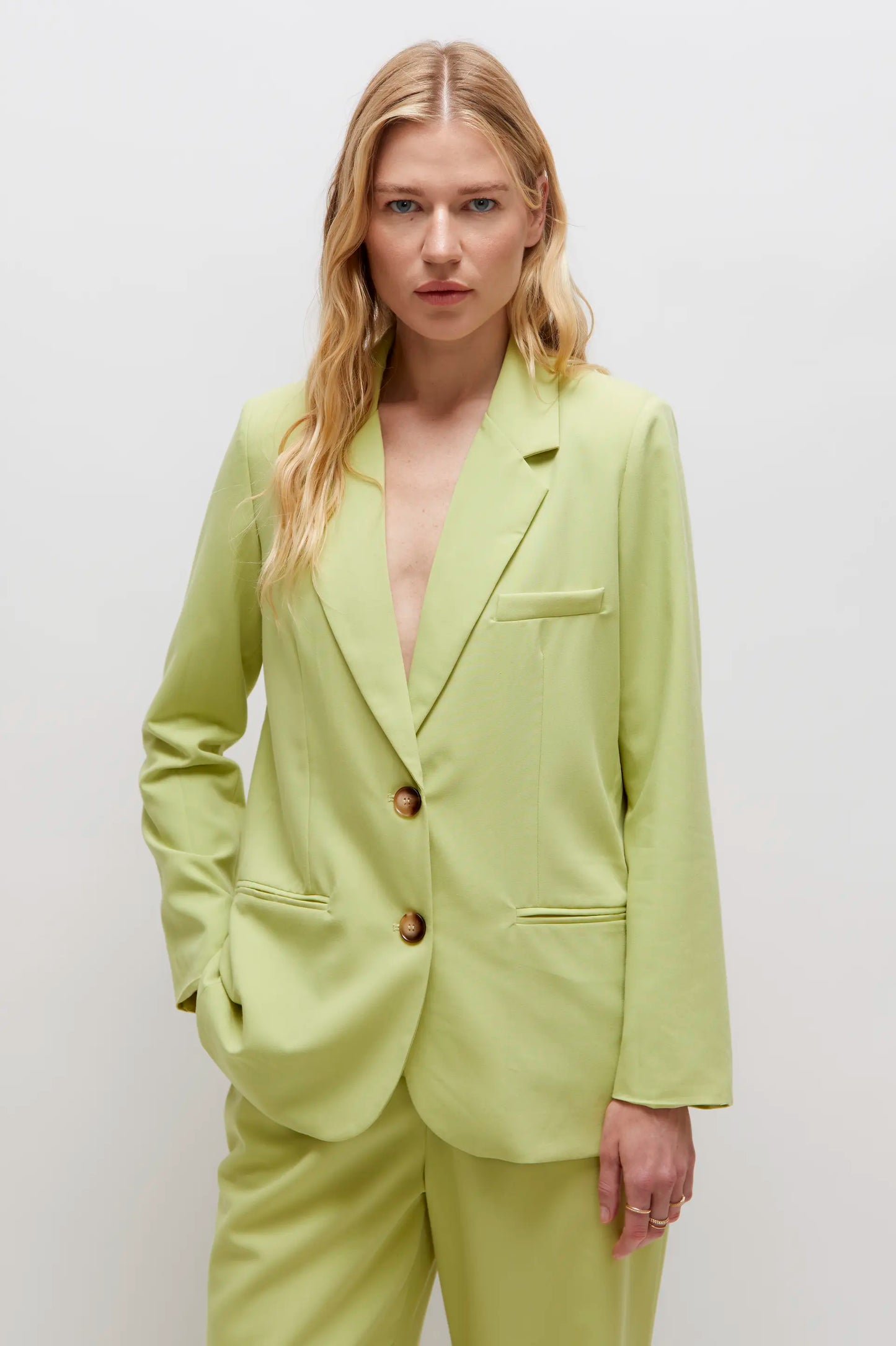 Blazer de traje verde