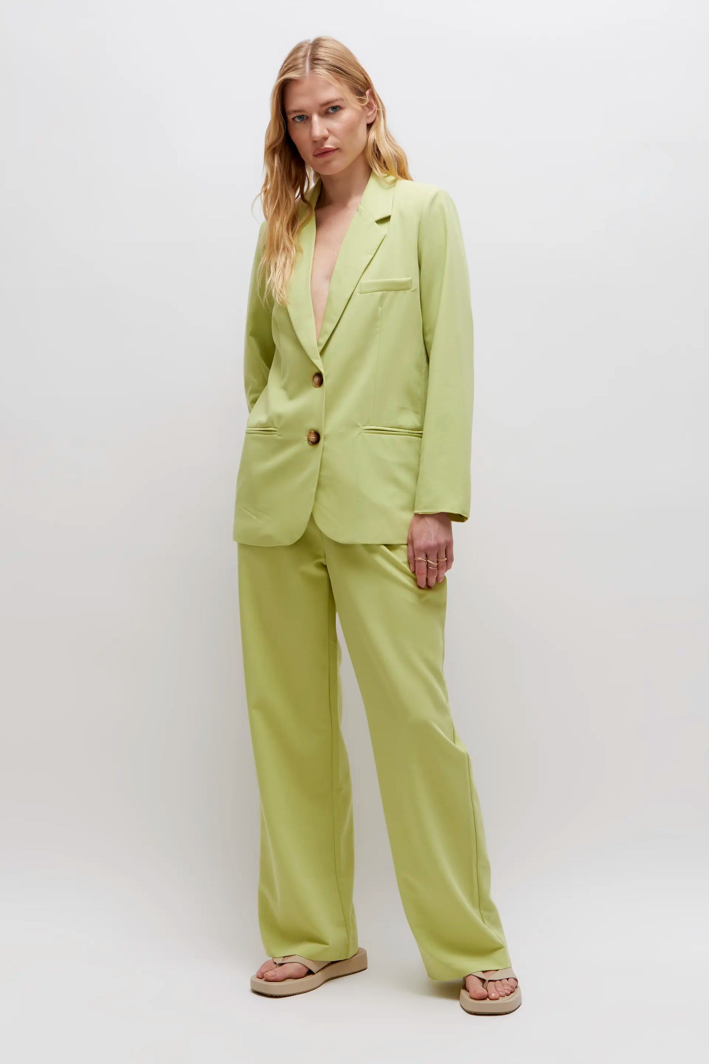 Blazer de traje verde