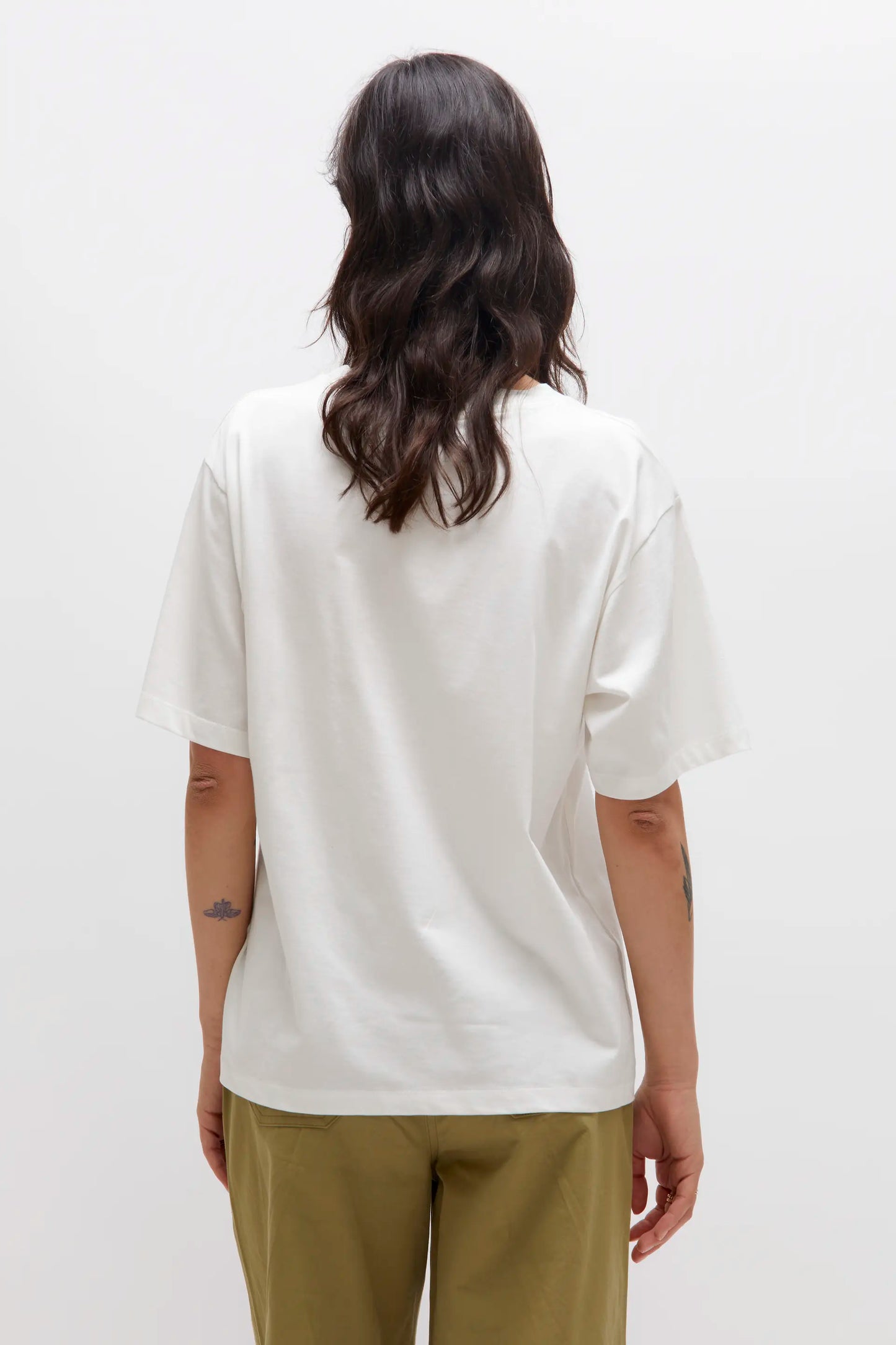 Camiseta print frontal blanca