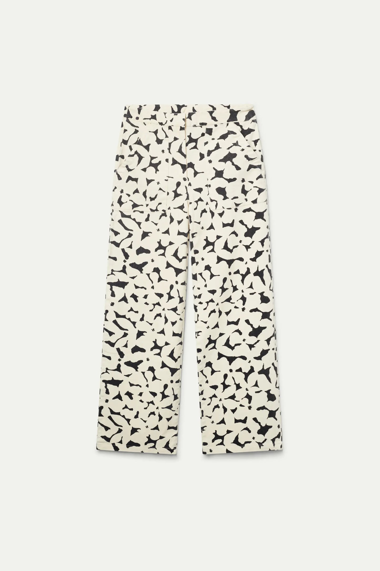 Camille floral stretch denim trousers