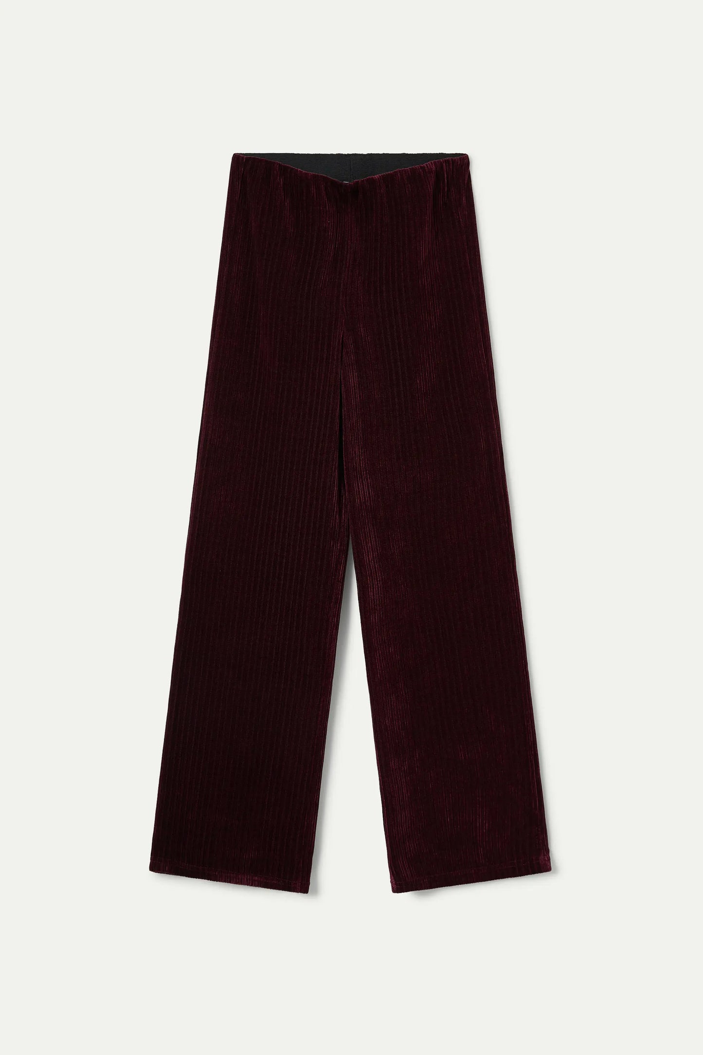 Burgundy velvet corduroy suit trousers