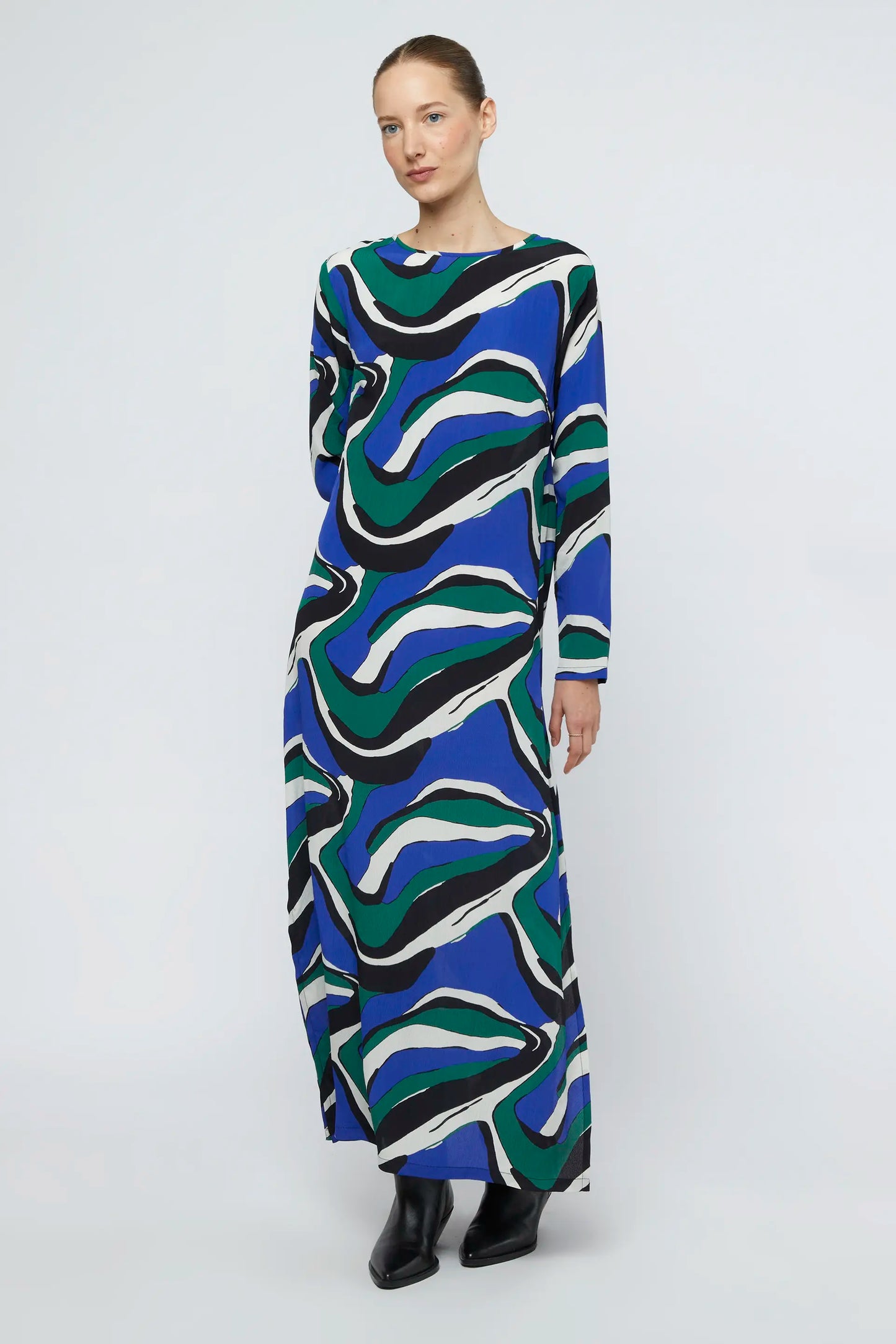 Long dress with Niger print