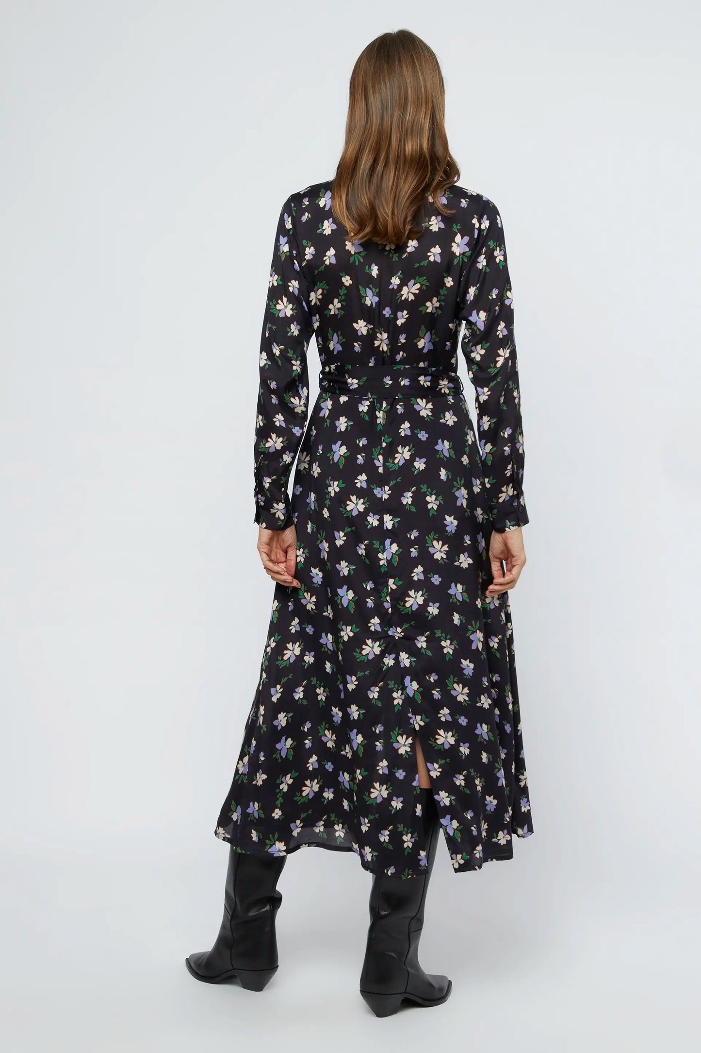 Anemona floral long shirt dress