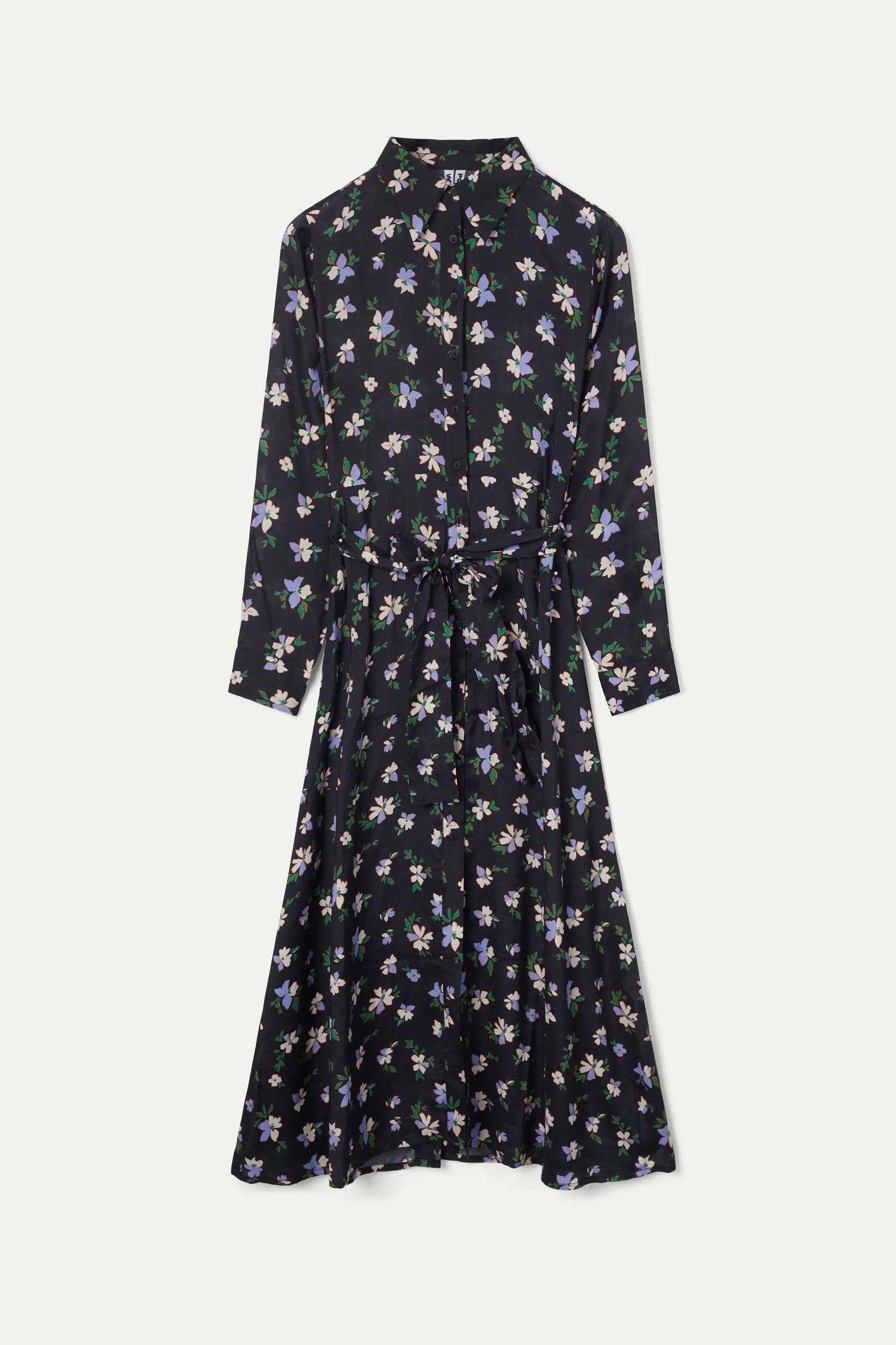 Anemona floral long shirt dress