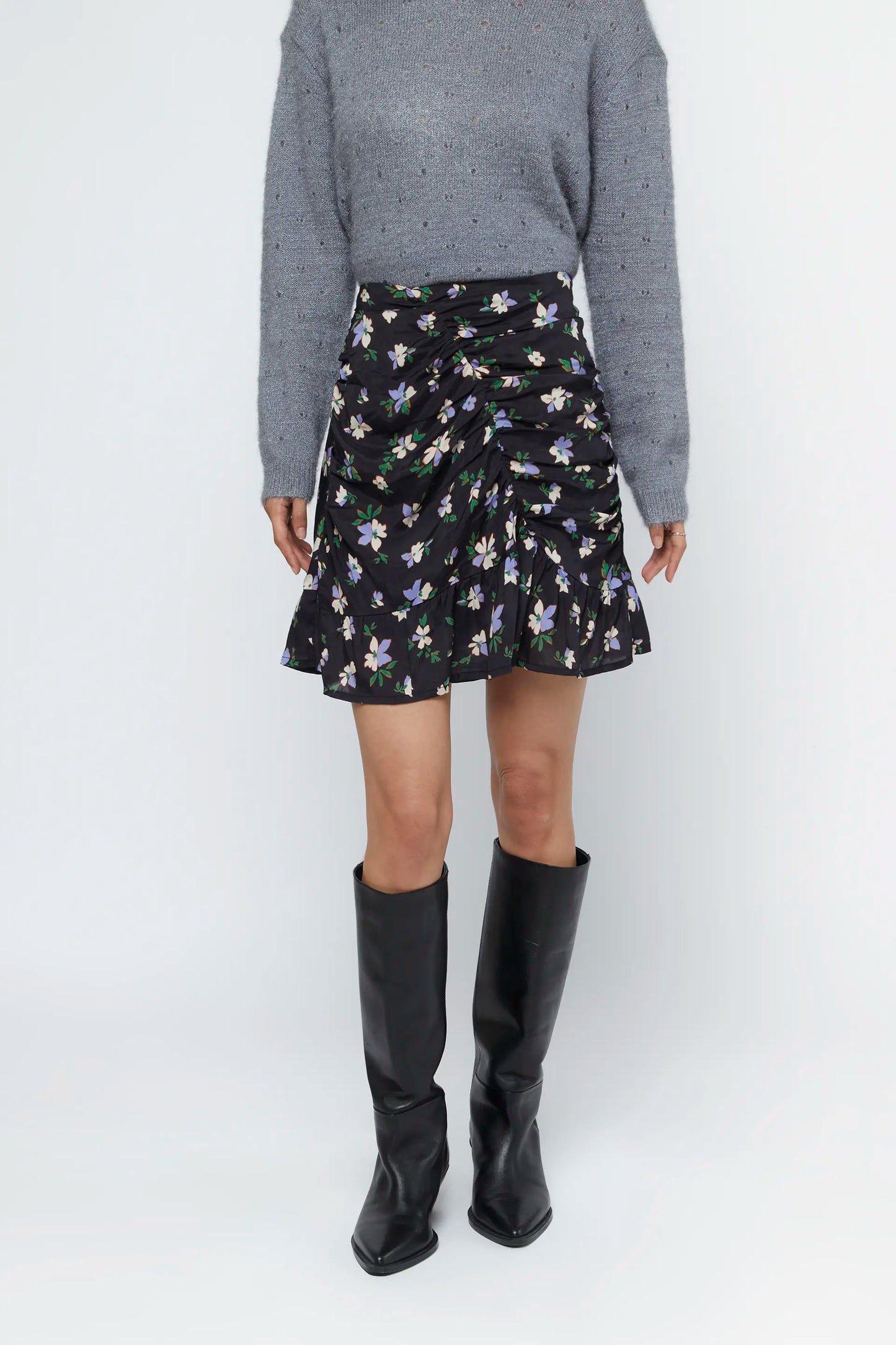 Anemona floral short skirt