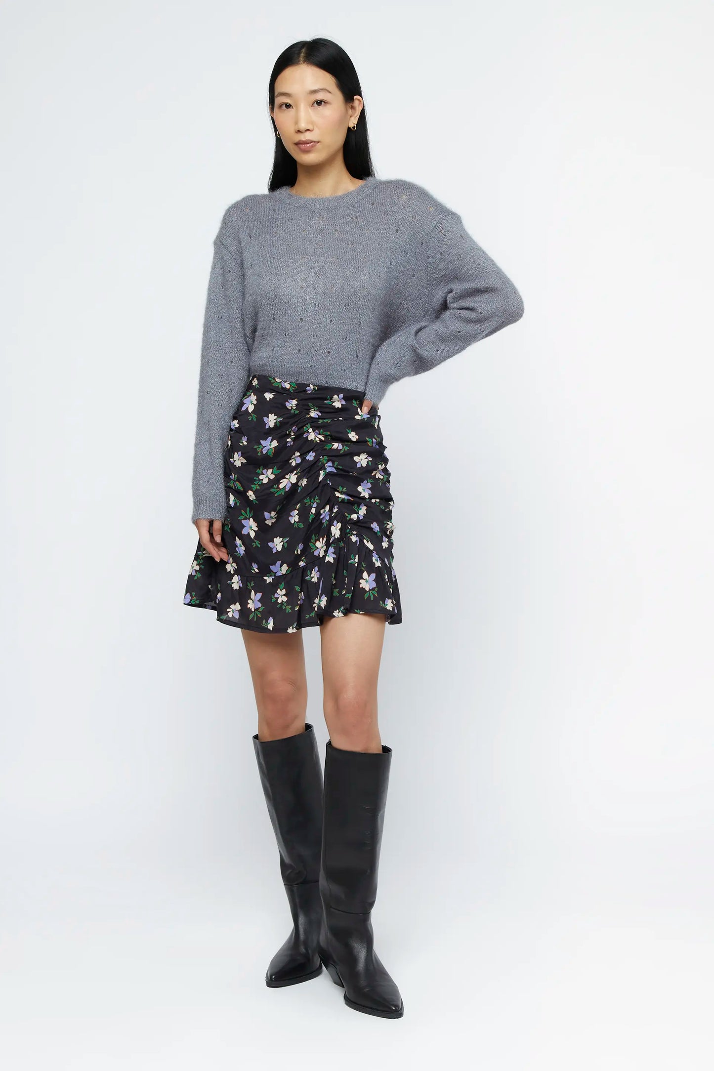 Anemona floral short skirt