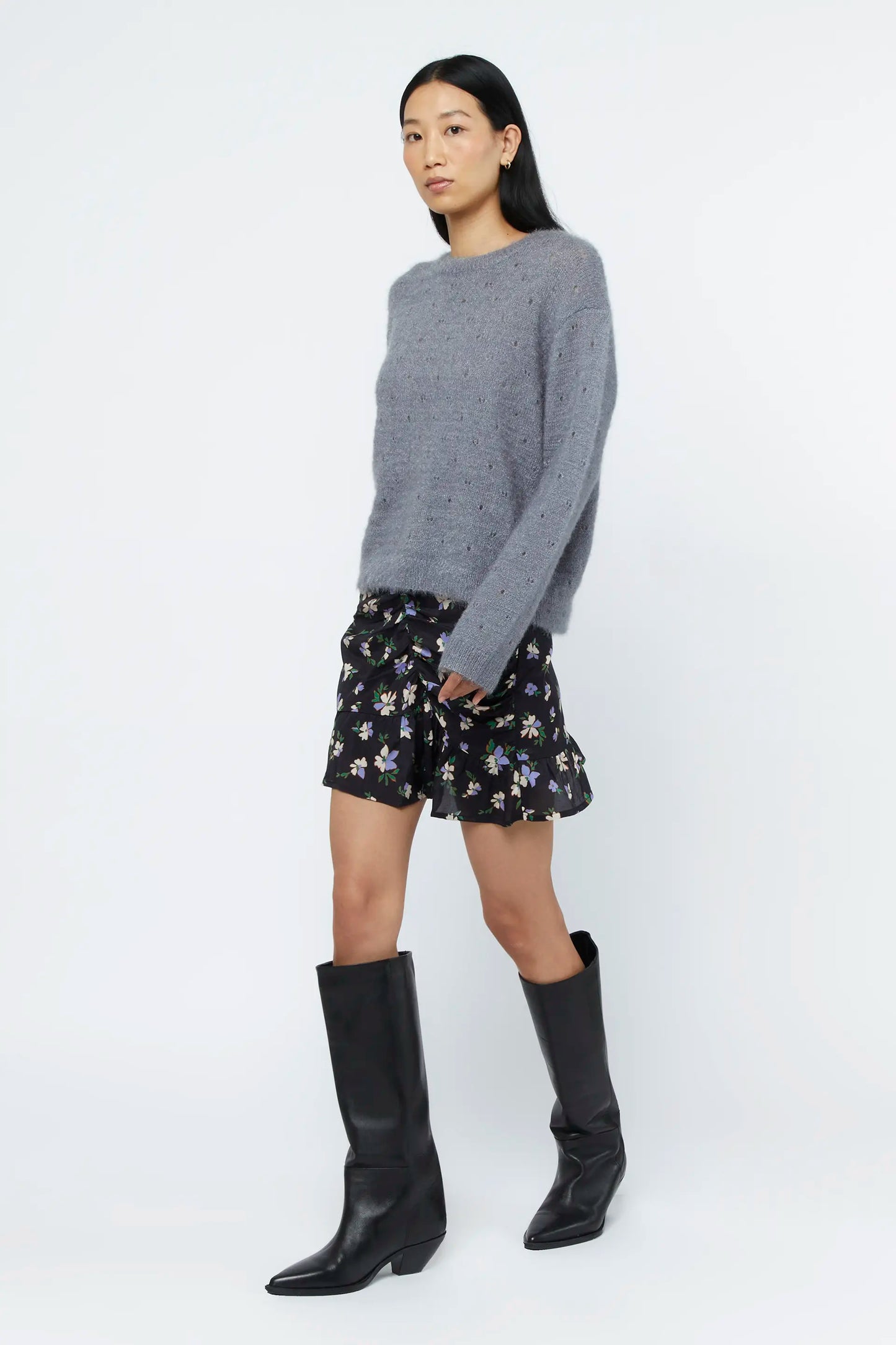 Anemona floral short skirt