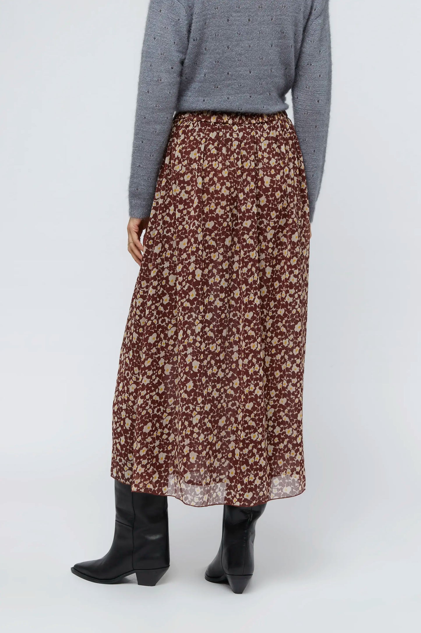 Celosia floral long skirt