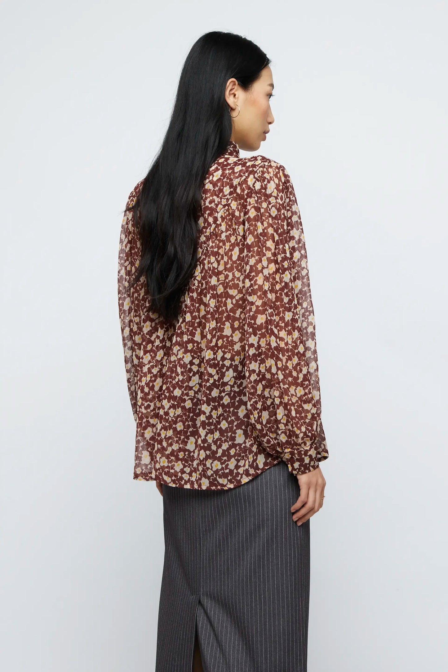 Celosia floral flowing shirt