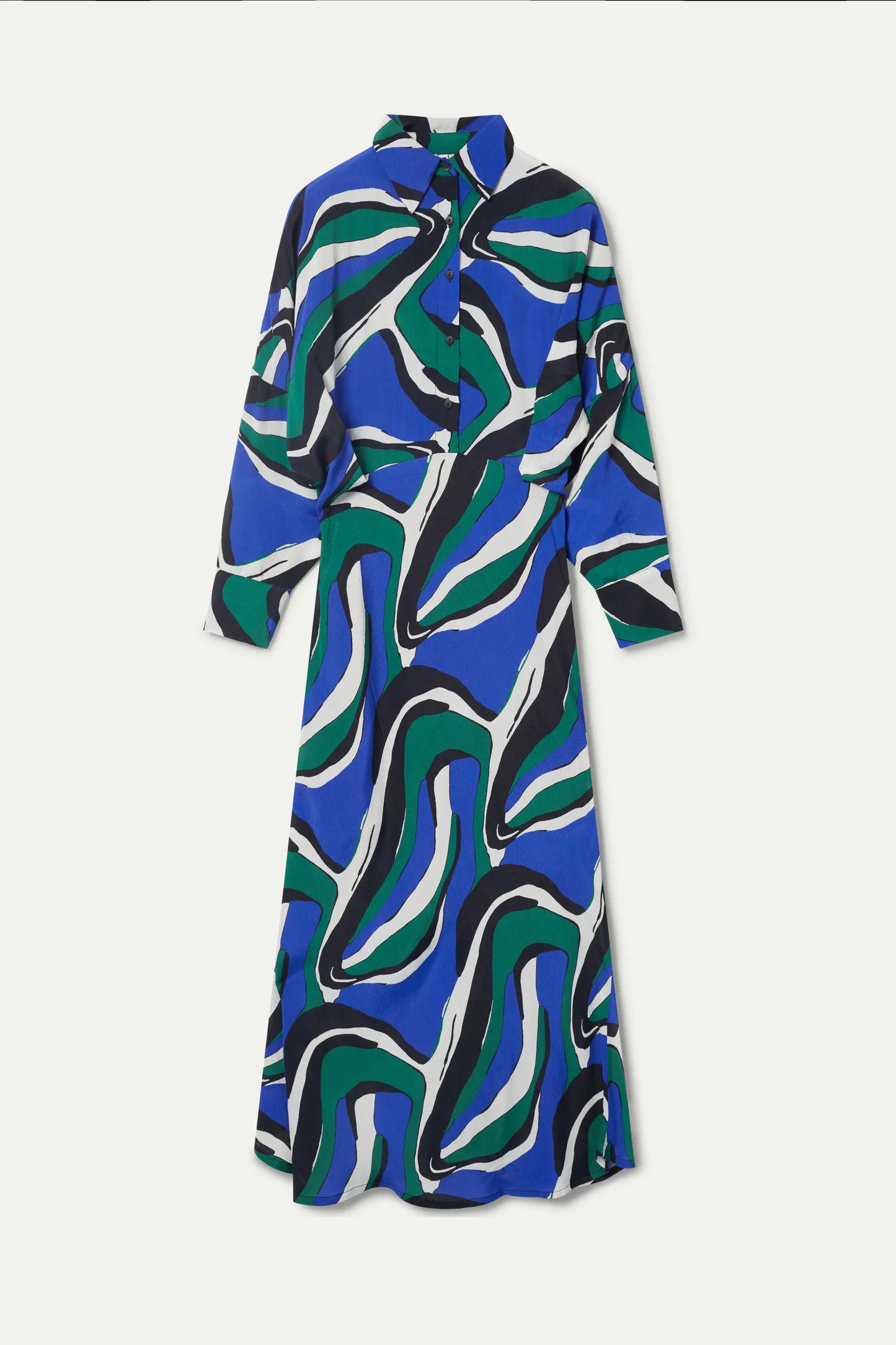 Long shirt dress with Niger print