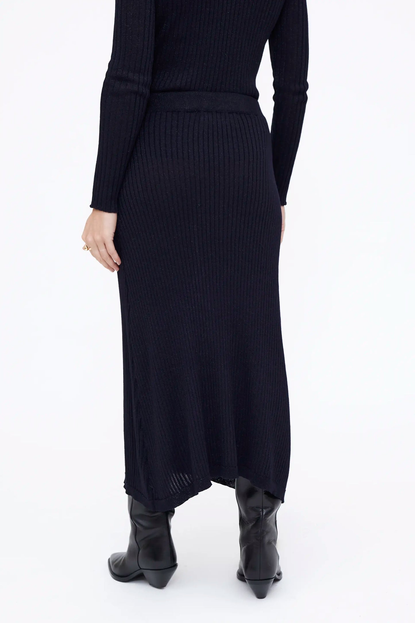 Falda midi Navy Blue