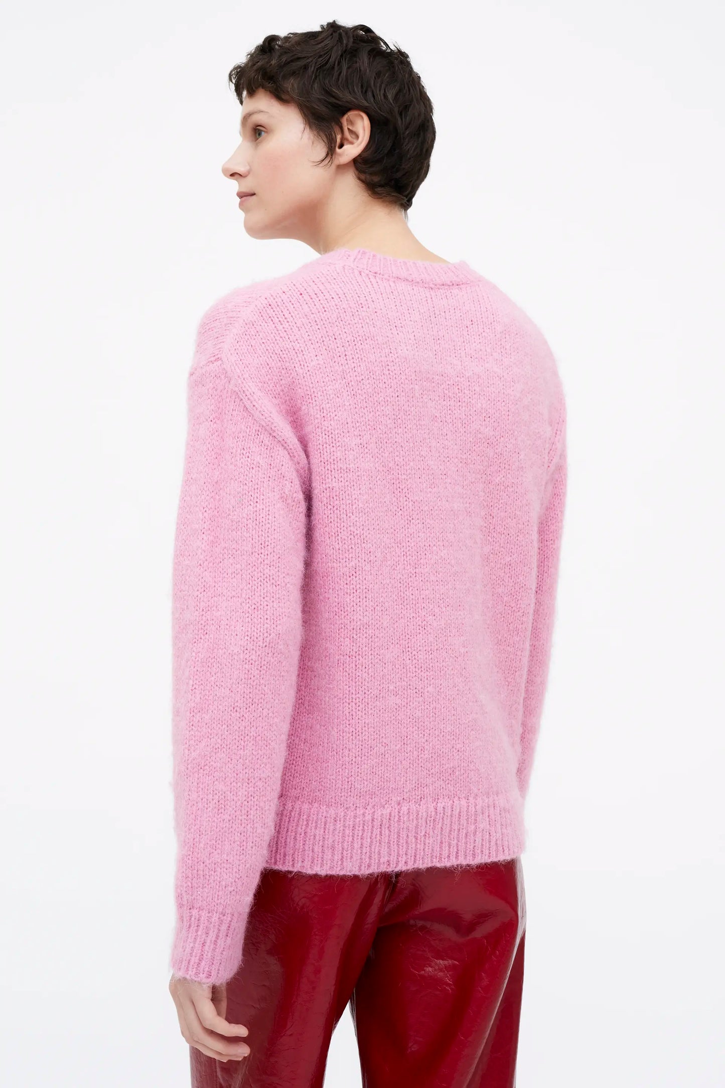 Jersey punto suave rosa