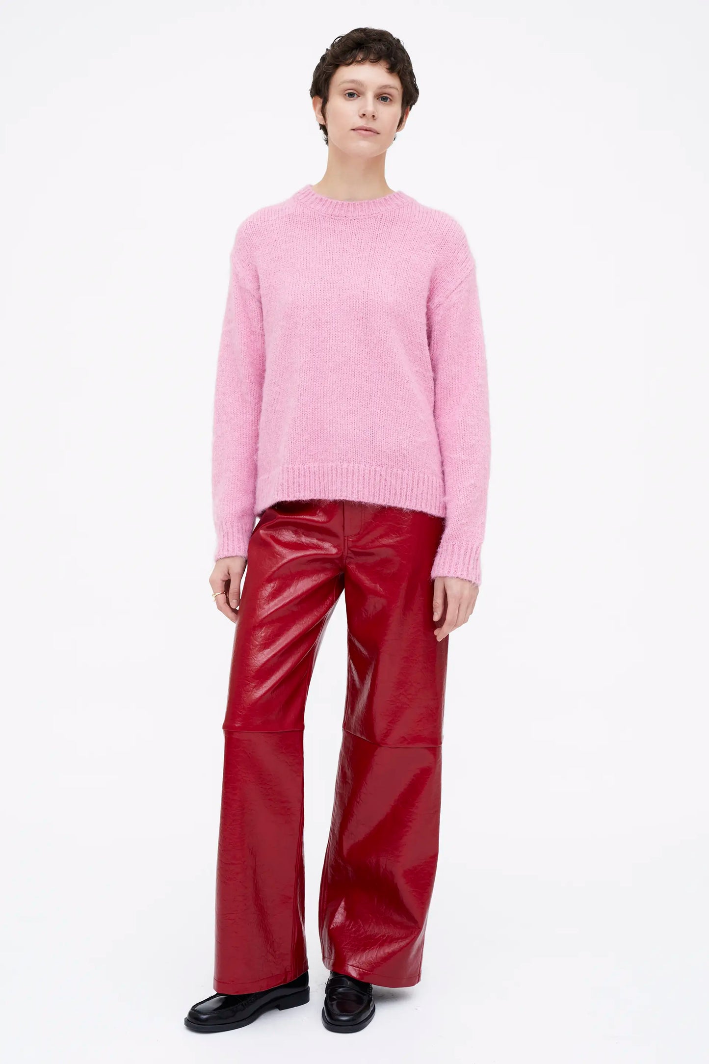 Jersey punto suave rosa