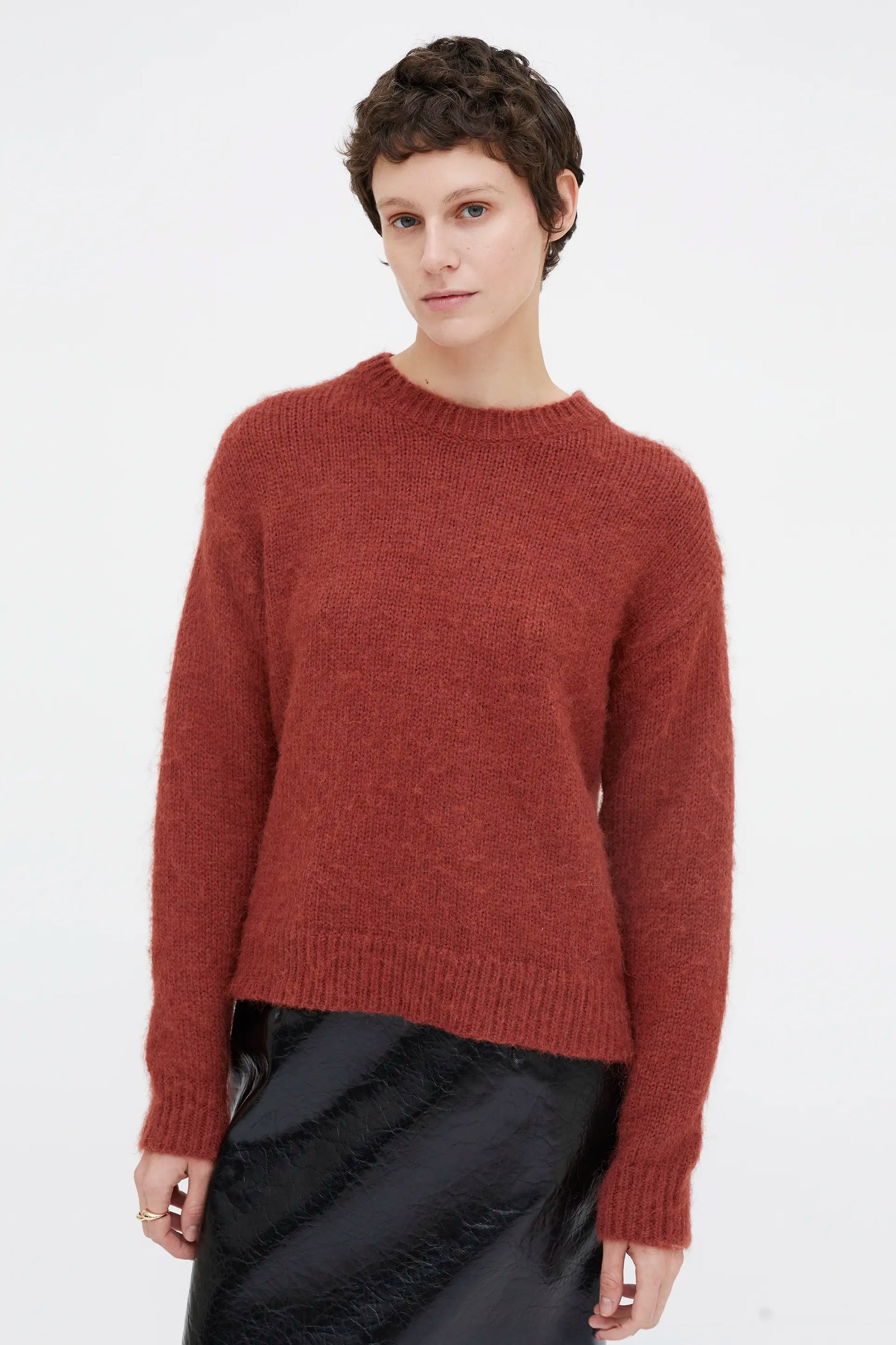 Jersey punto suave marrón