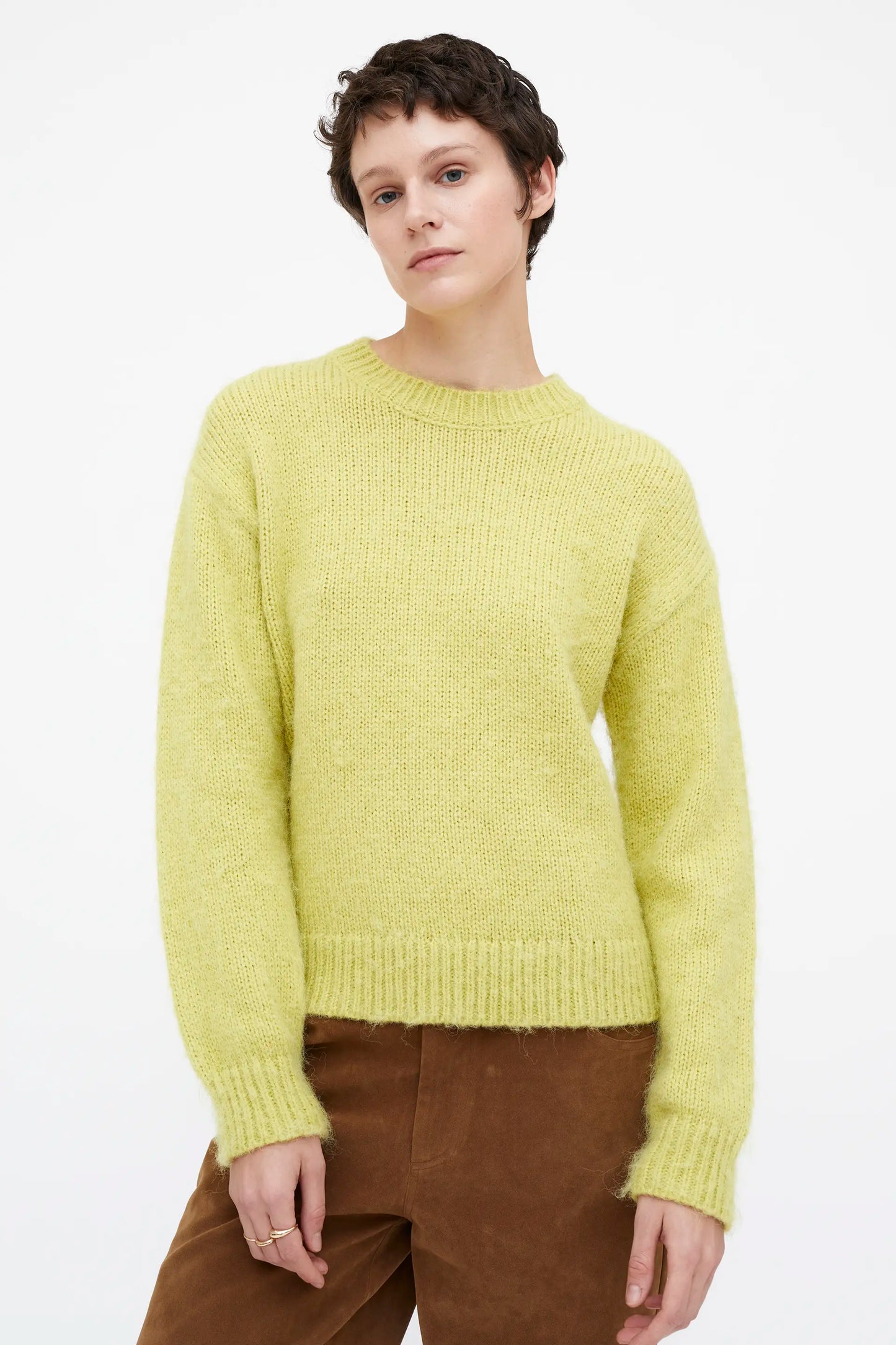 Jersey punto suave amarillo