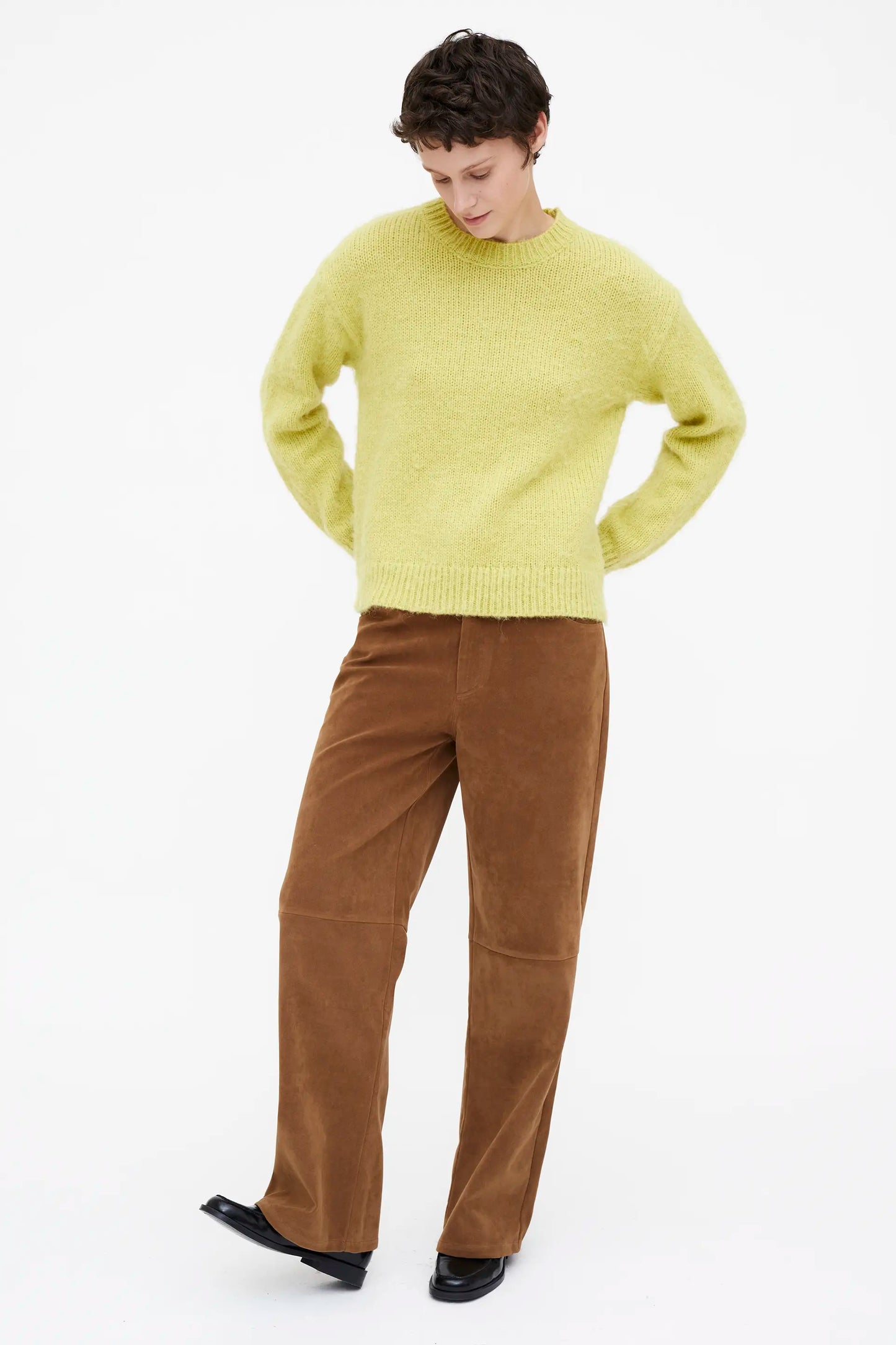 Jersey punto suave amarillo