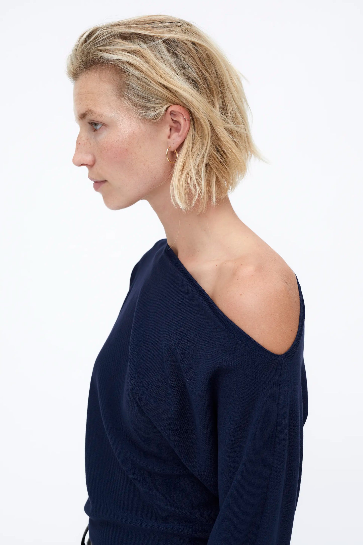 Jersey corte asiméstrico Navy Blue