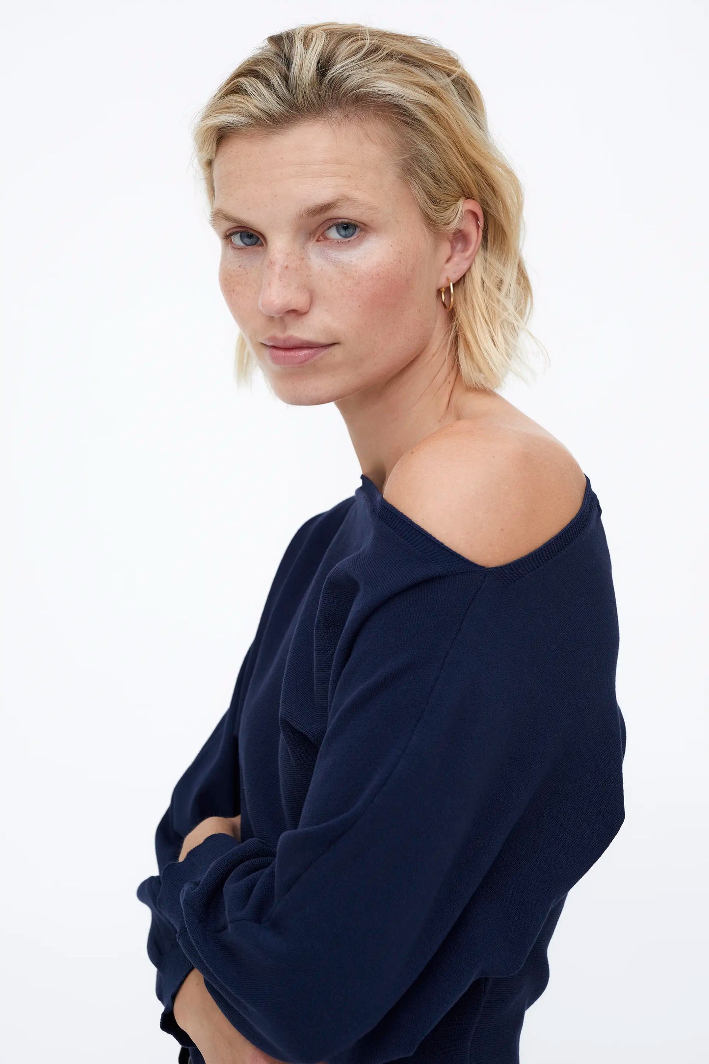 Jersey corte asiméstrico Navy Blue