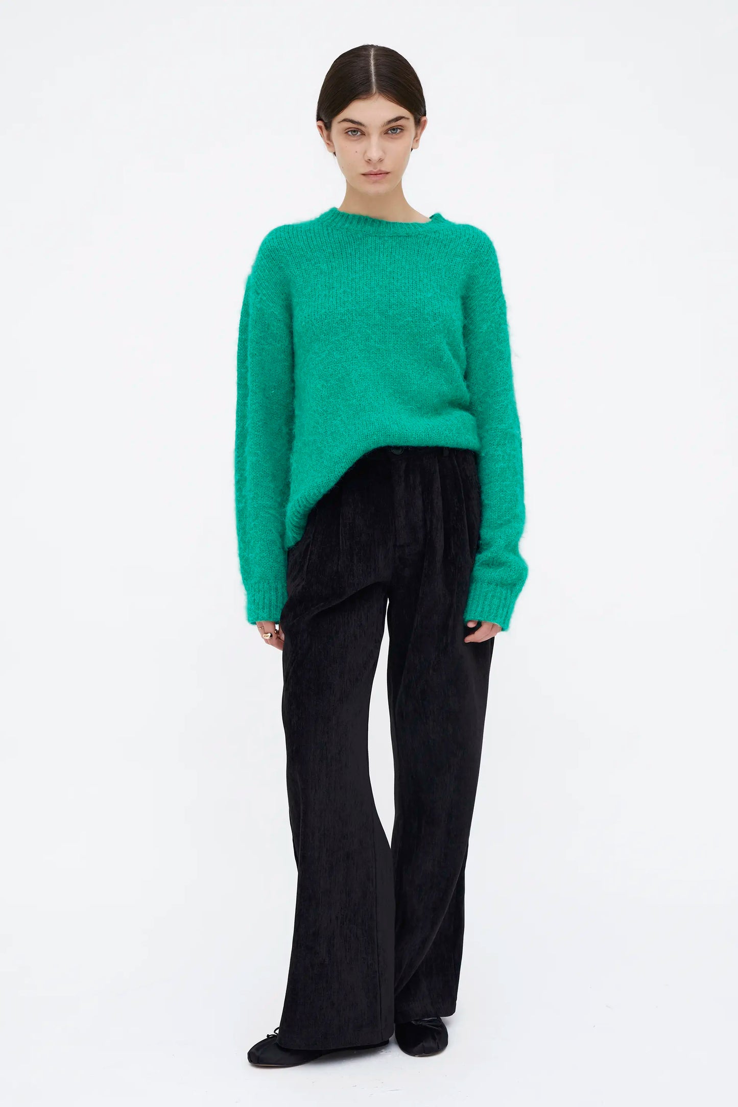 Jersey punto suave verde